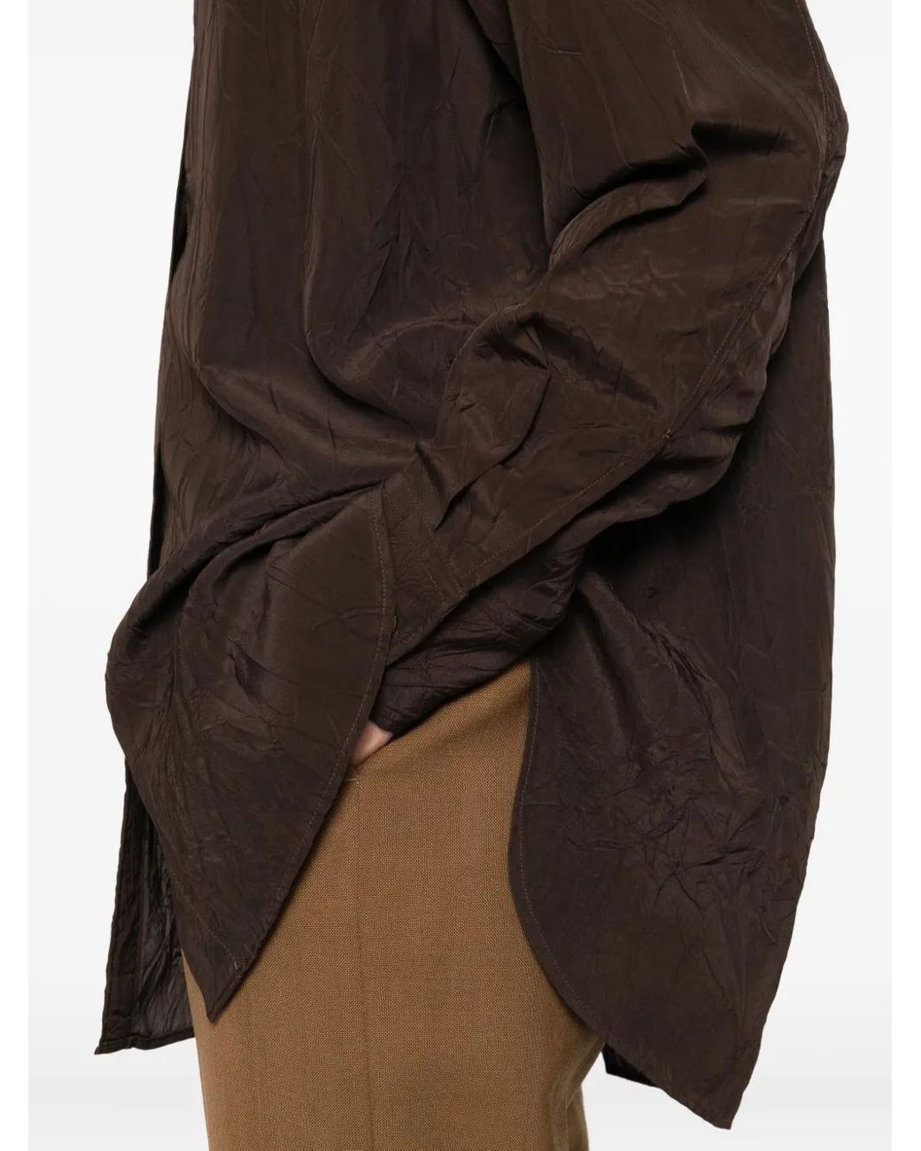 Studio Nicholson Black Textured Button-Down Shirt