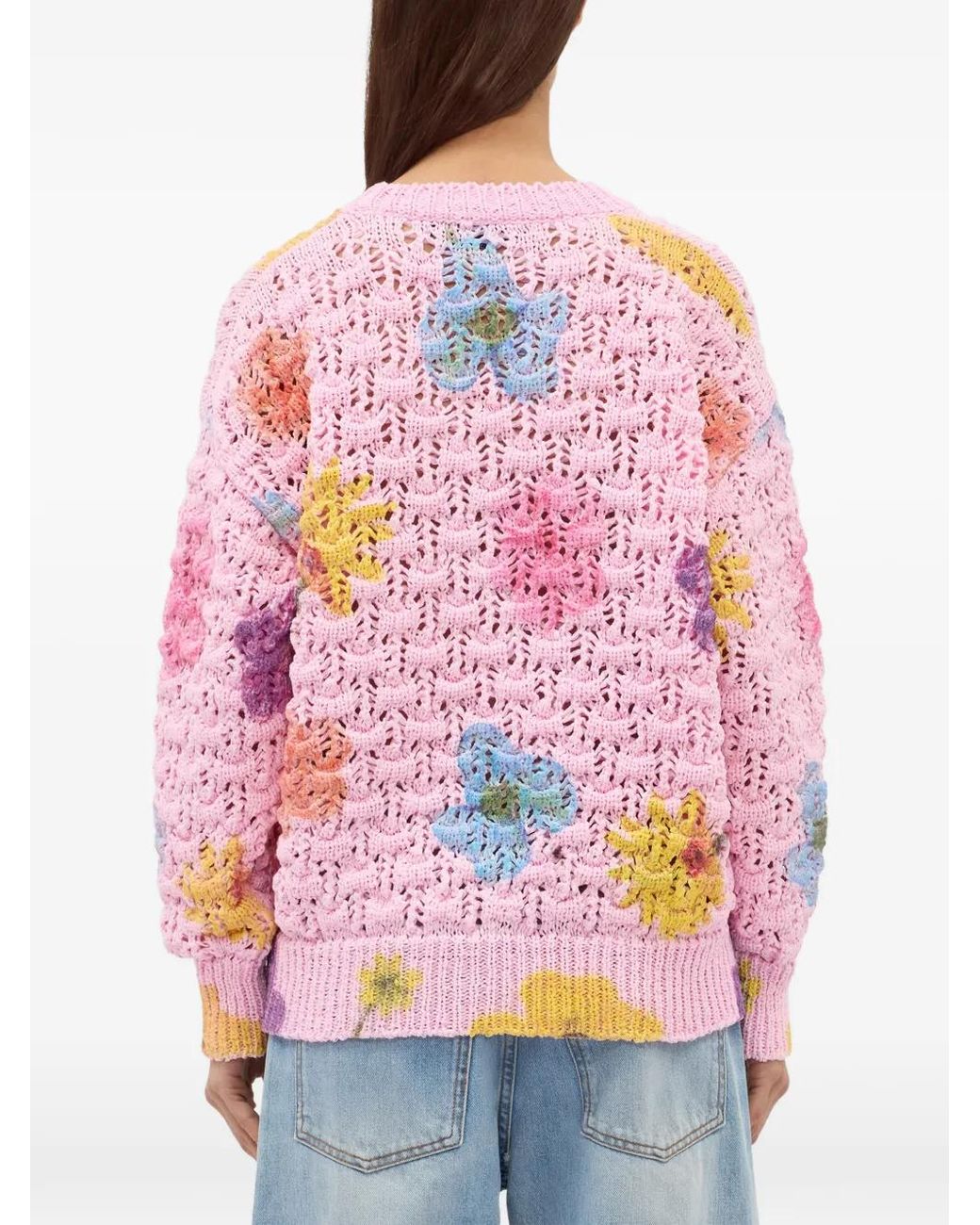 Pull À Fleurs MSGM en coloris Pink
