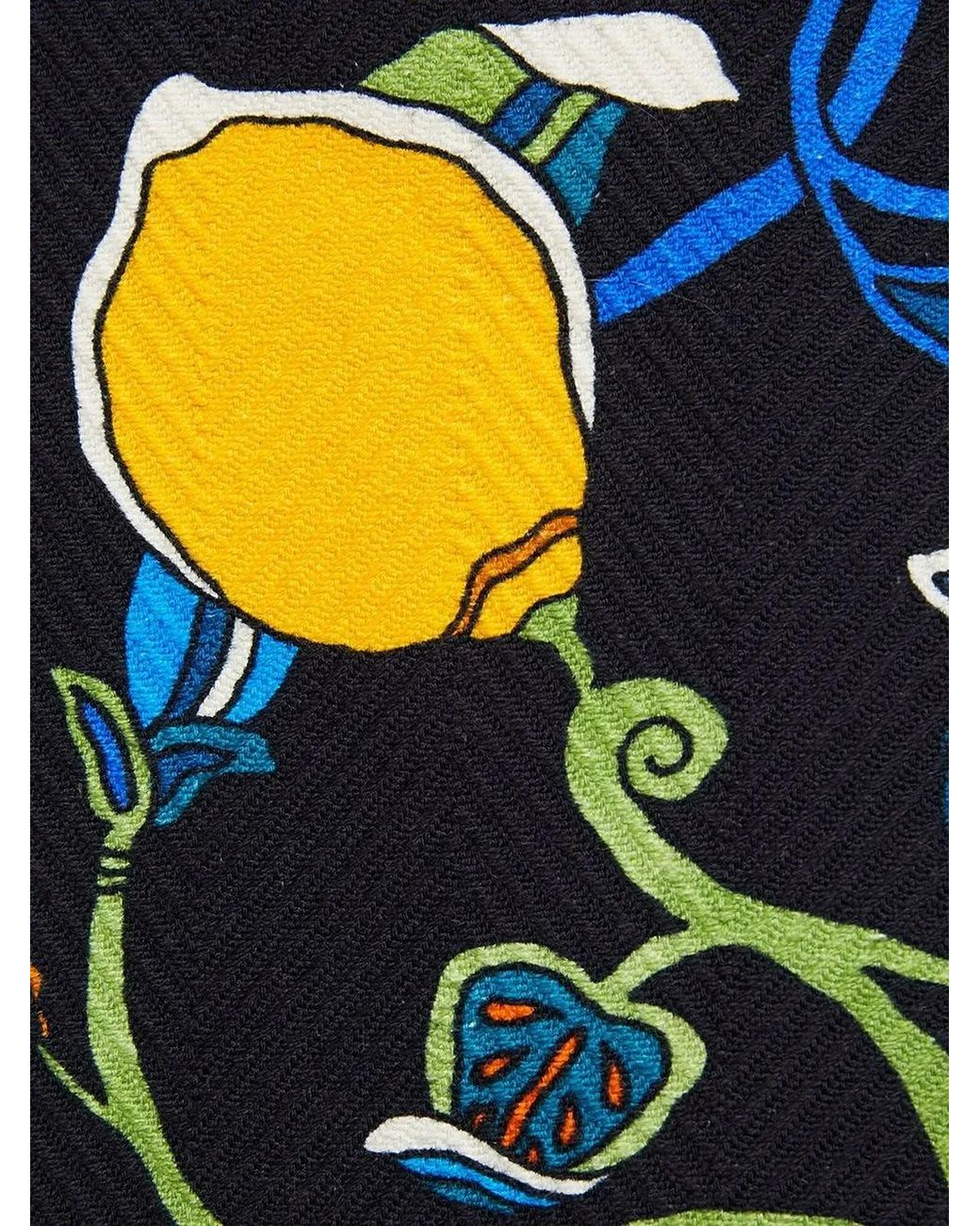 LaDoubleJ Blue Floral-Print Shift Dress
