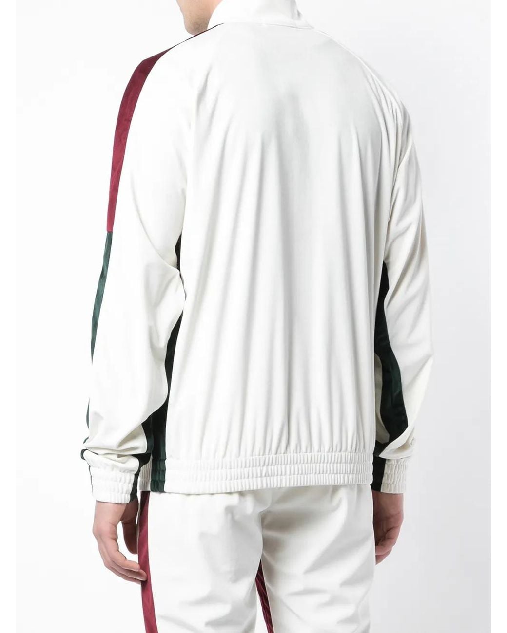 God's Masterful Children White Retro Bomber Jacket for men