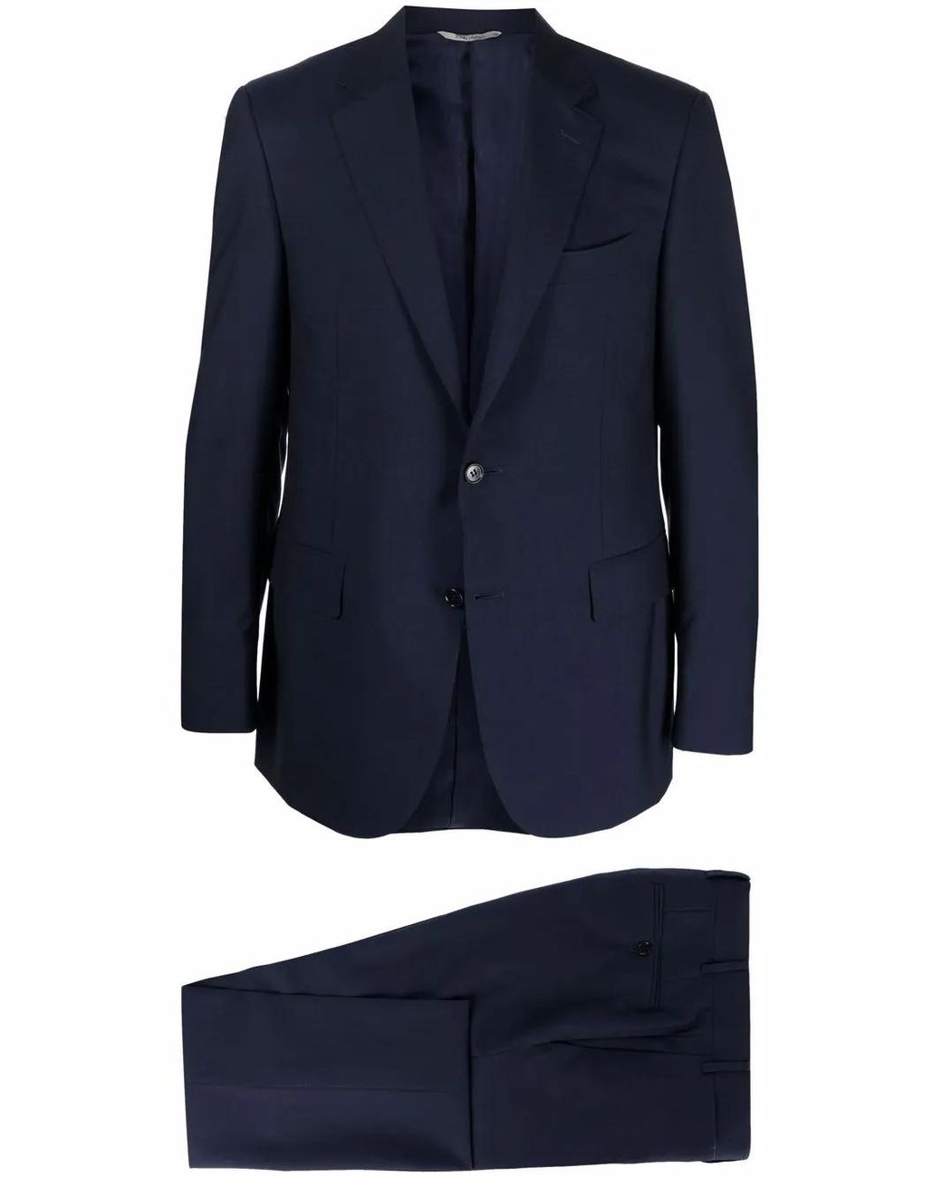 Canali Blue Two Piece Single Breasted Suit for men