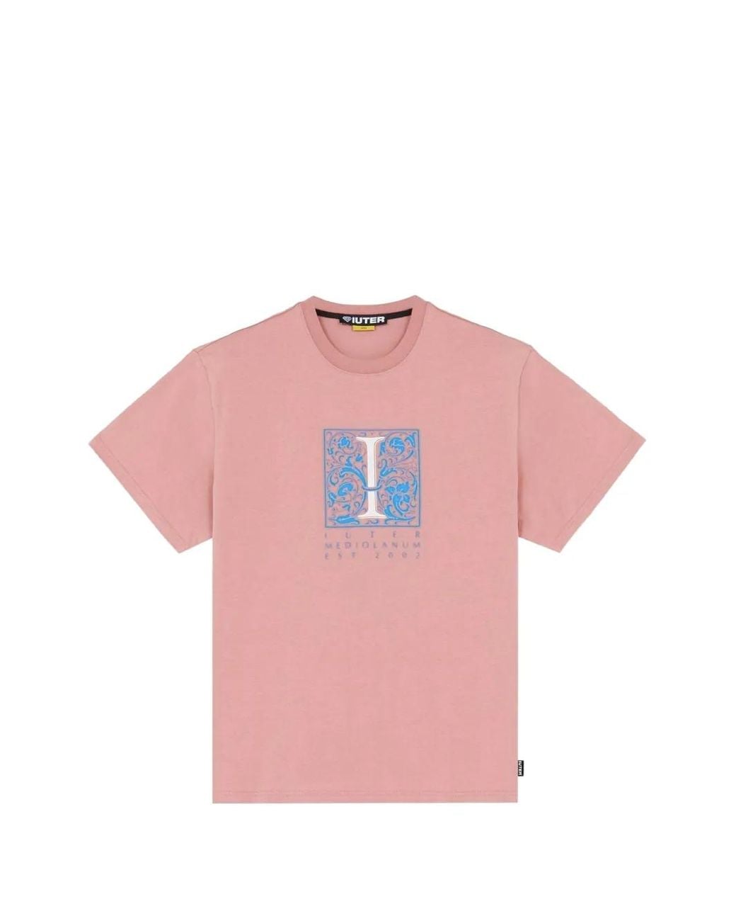 Iuter Pink Mediolanum Graphic-Print T-Shirt for men