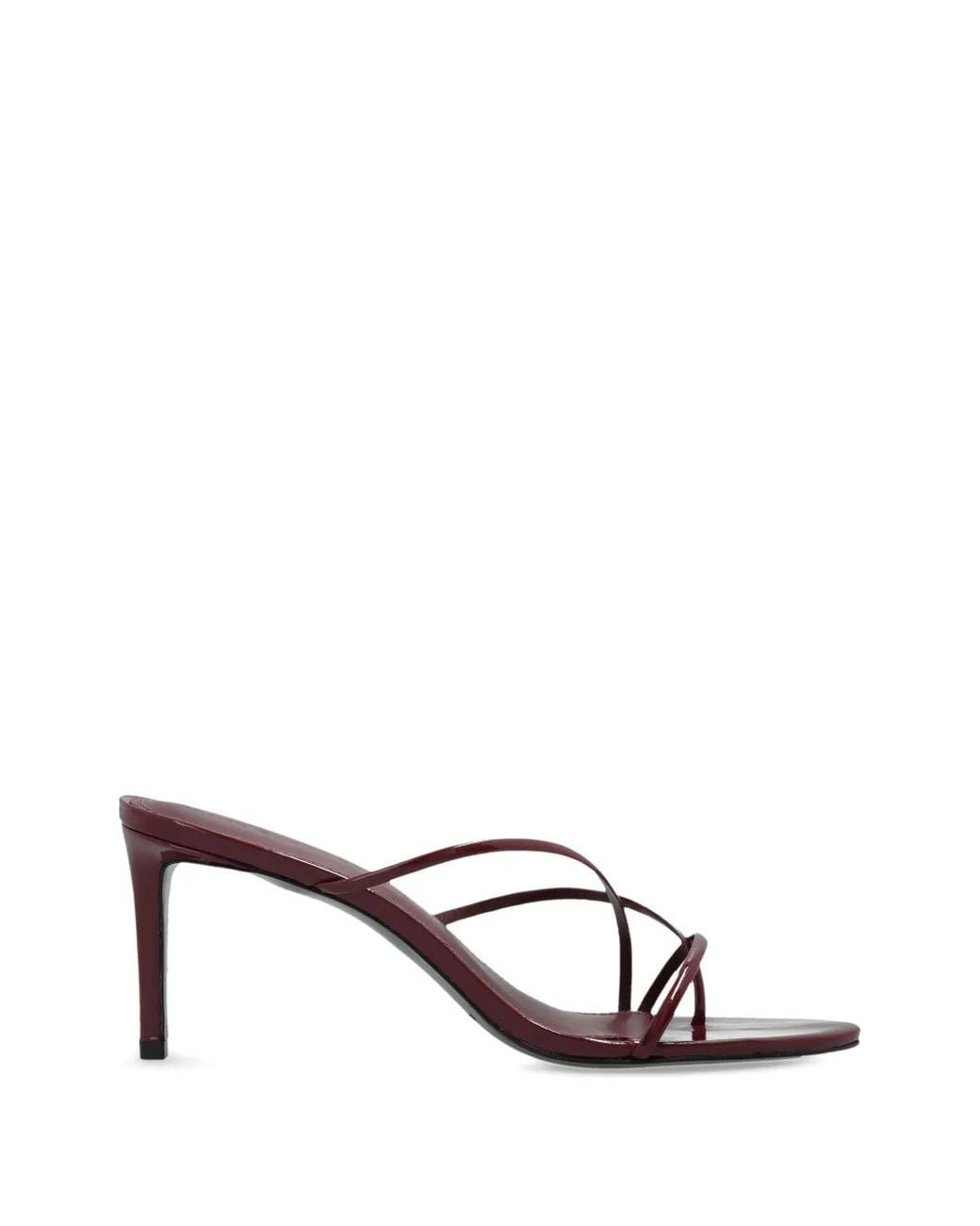 Black Suede Studio White Carla Strappy Sandals