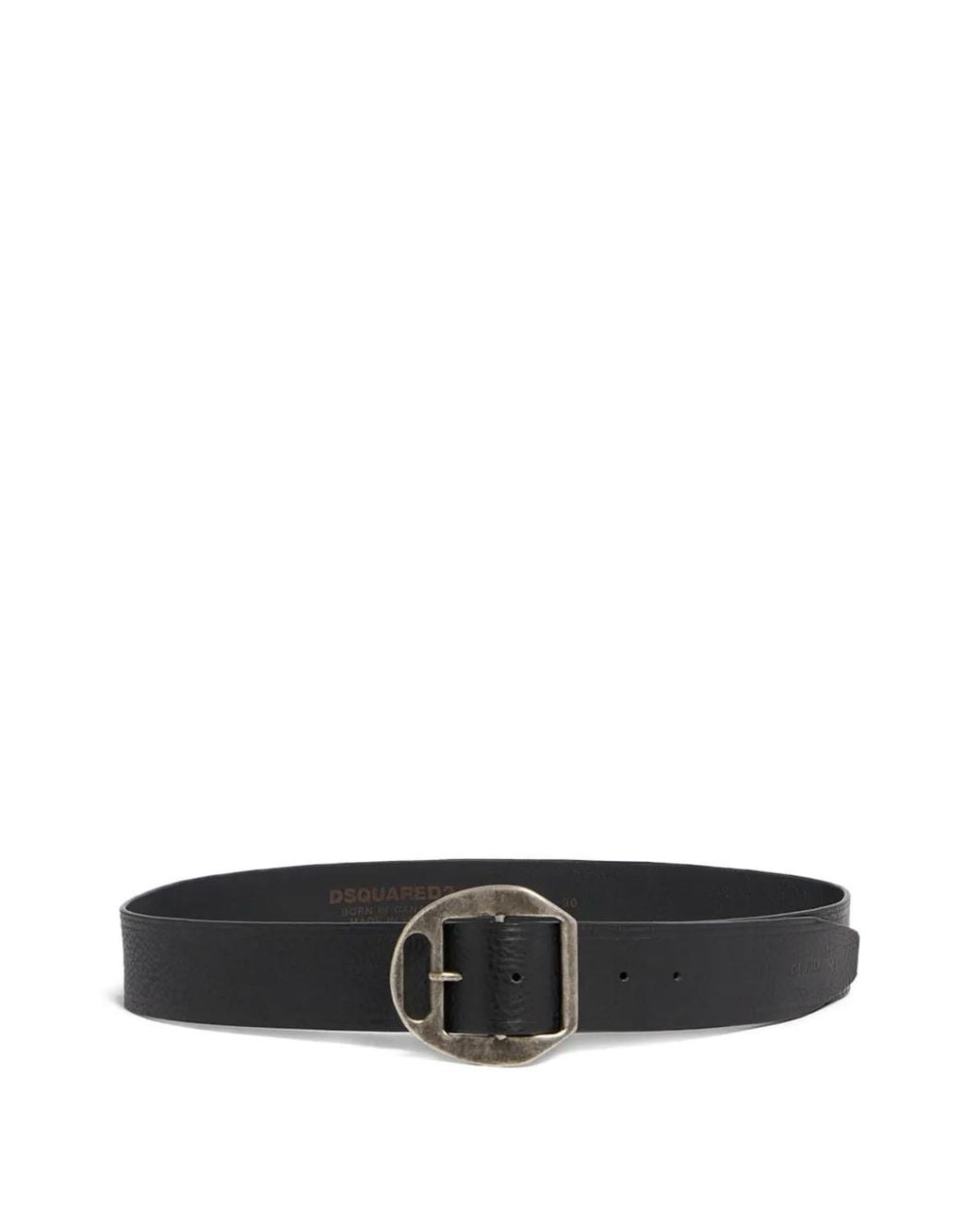DSquared² White Buckle-Fastening Leather Belt for men