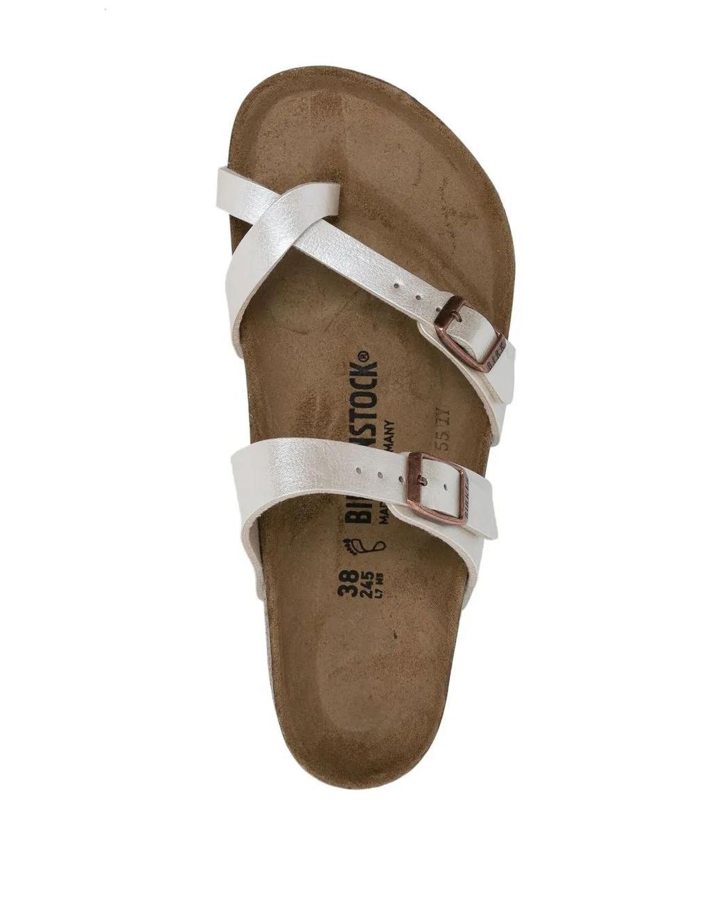 Birkenstock White Madrid Open-Toe Sandals