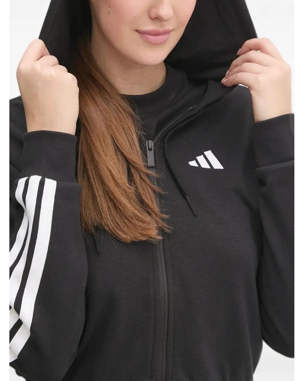 Adidas Gray Essentials Zip-Up Hoodie