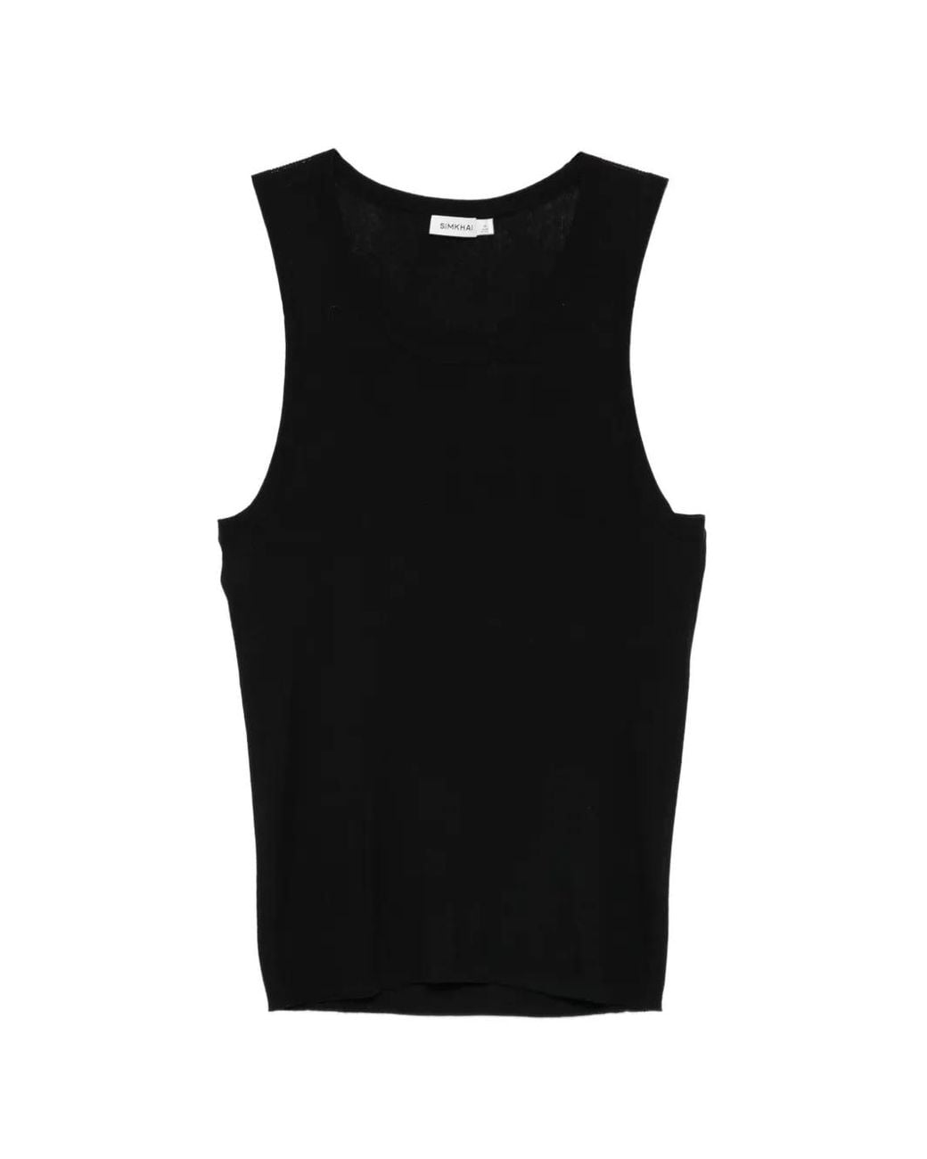 Top Sin Mangas Jonathan Simkhai de hombre de color Black