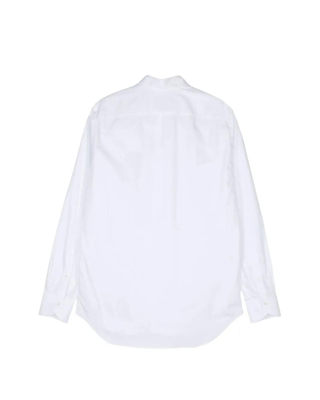 Canali White Spread-Collar Button-Up Shirt for men