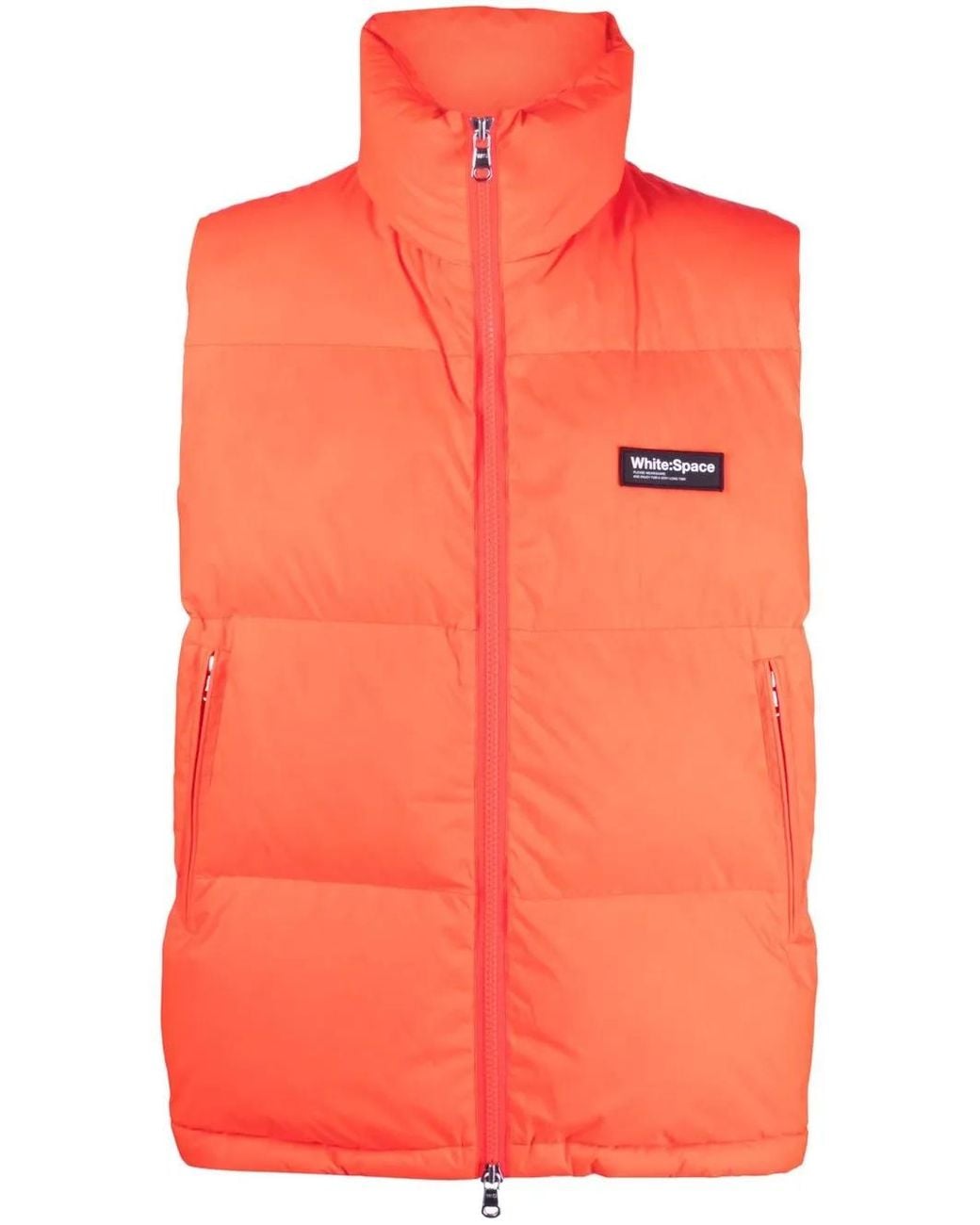 Chaleco Acolchado Scott White/space de hombre de color Orange
