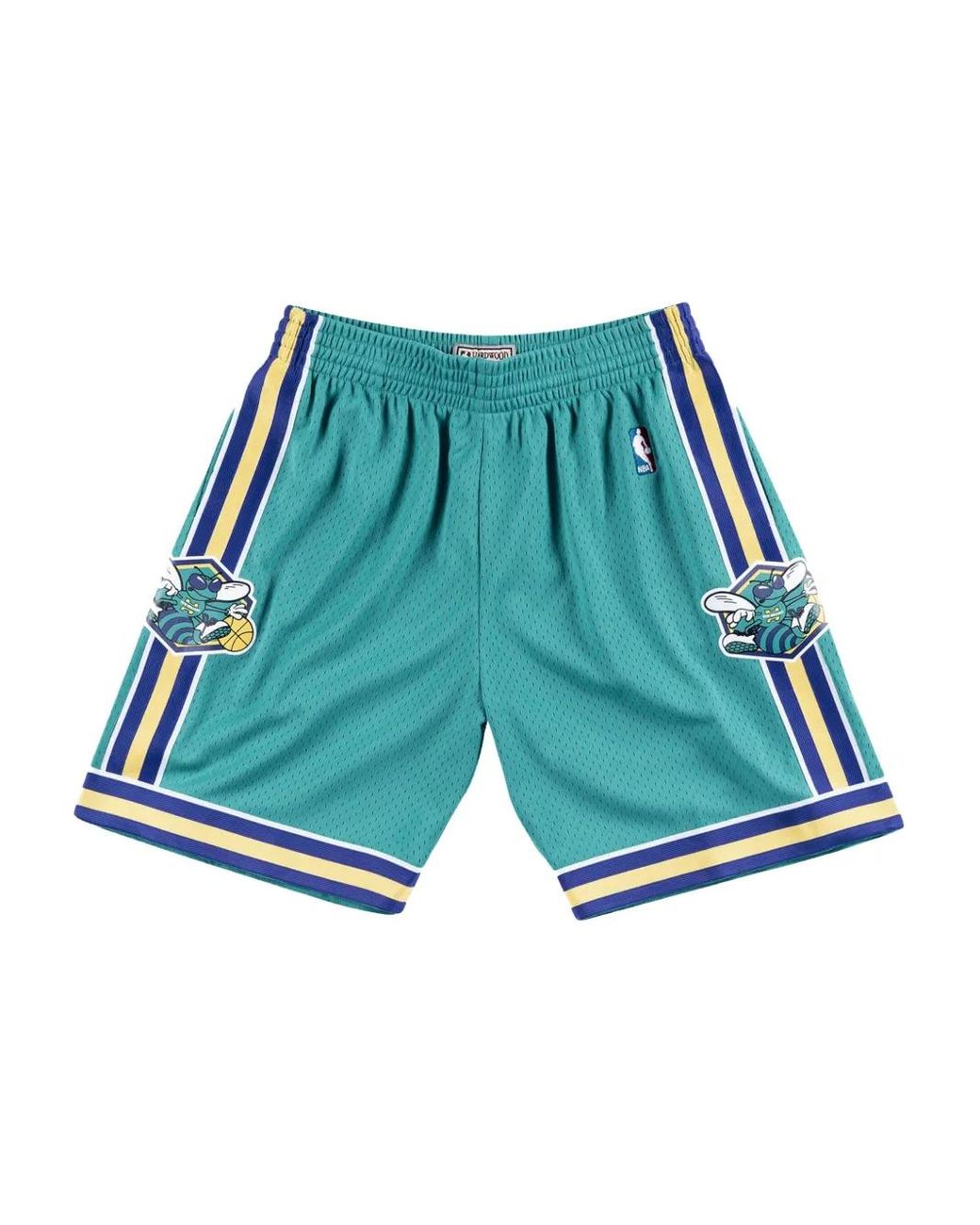 Mitchell & Ness Blue Nba New Orleans Hornets Road 2005/06 Swingman Shorts for men