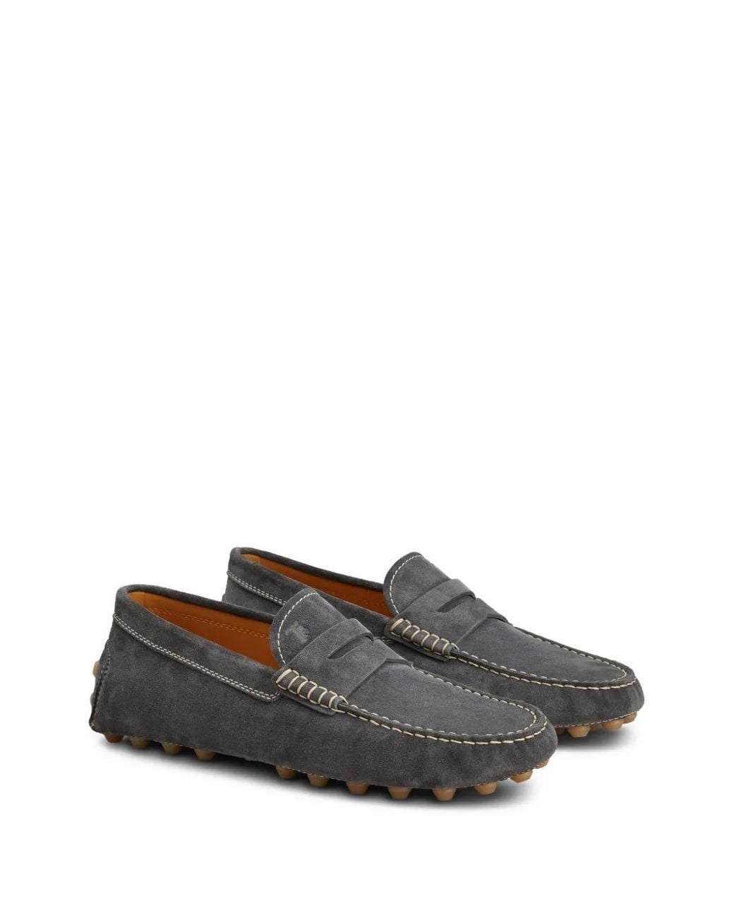 Tod's Gray Gommino Bubble Loafers for men