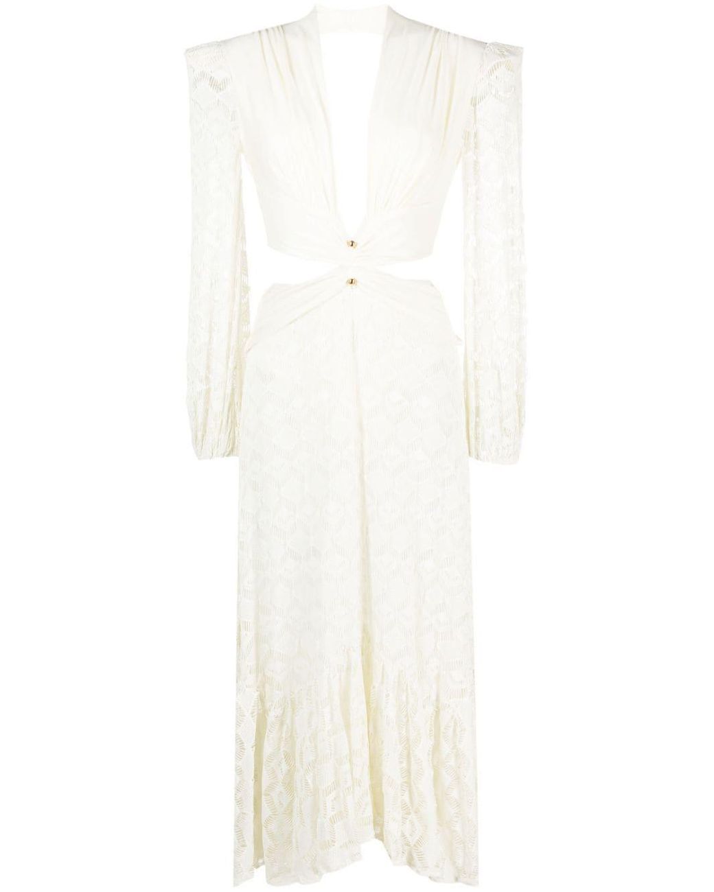 PATBO Cut-out Crochet-knit Dress in White | Lyst