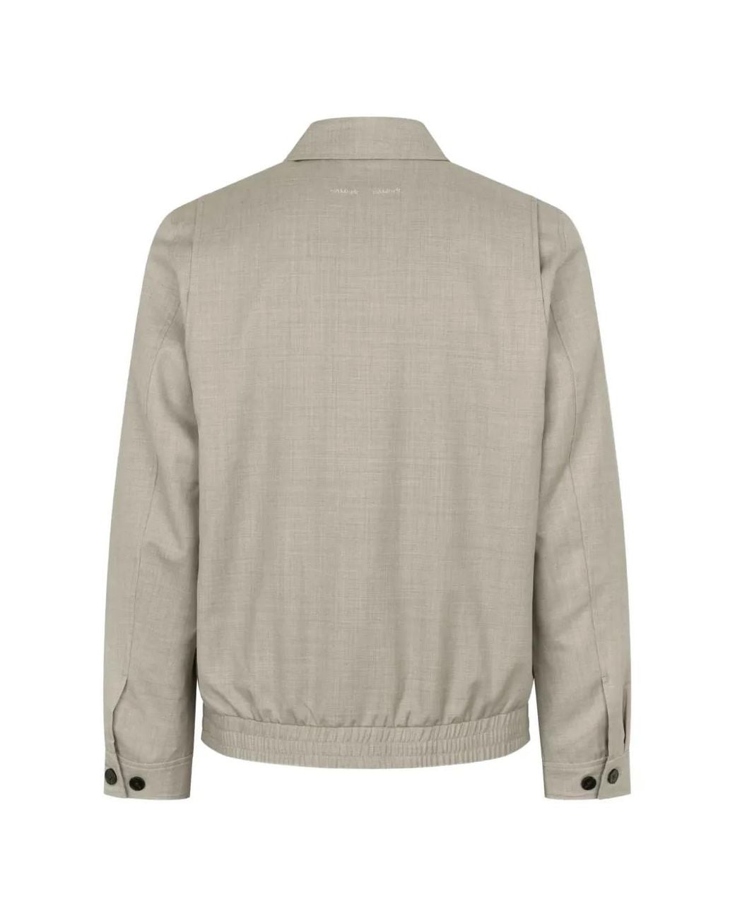 Samsøe & Samsøe Gray Sabeck Zip-Up Jacket for men