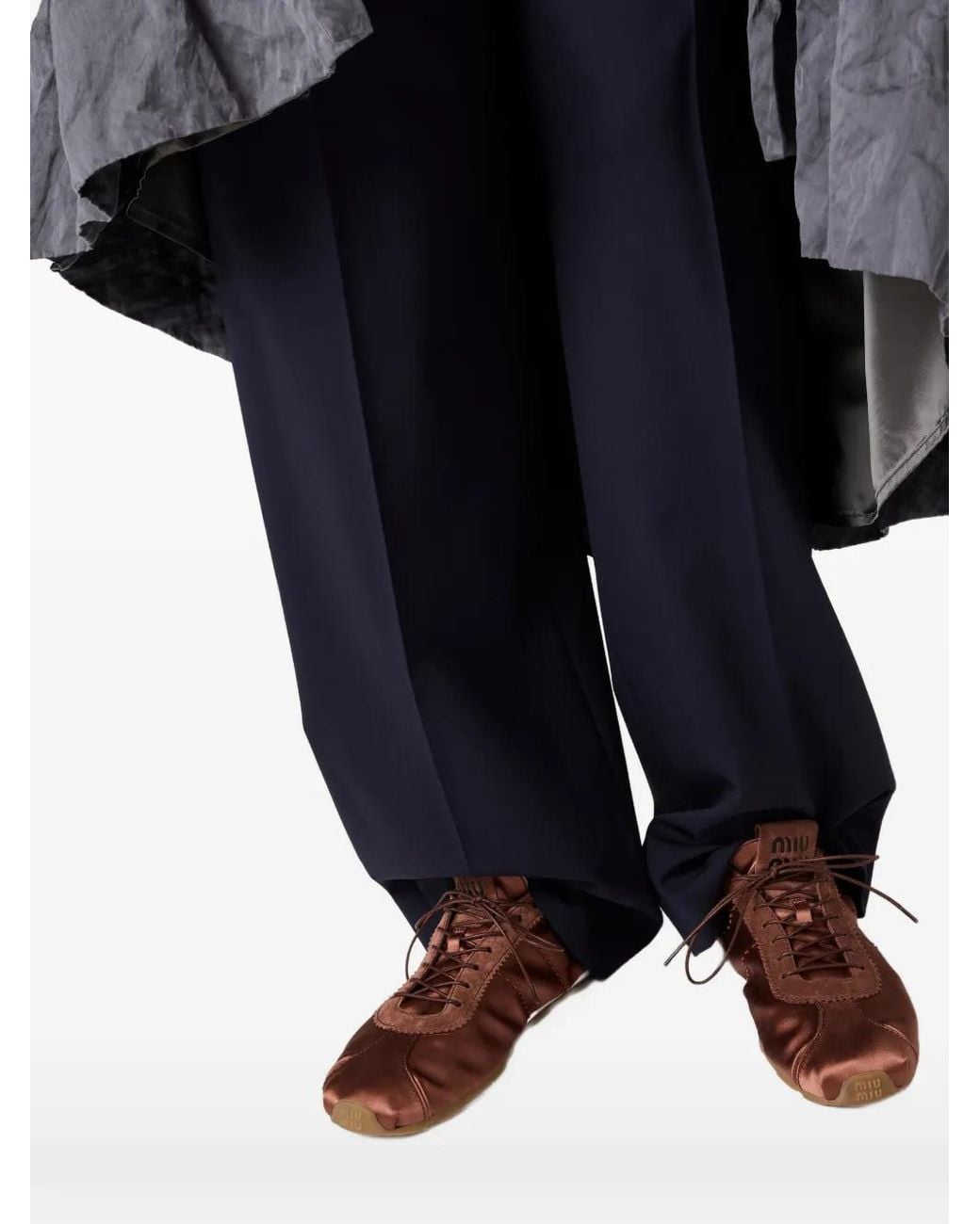 Miu Miu Blue Wool Pants