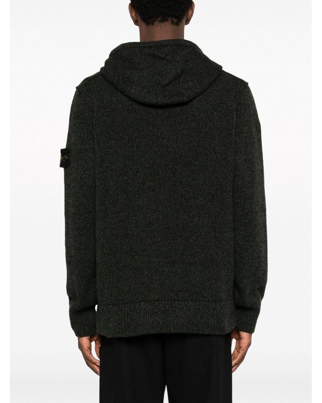 Stone island shop knit hoodie