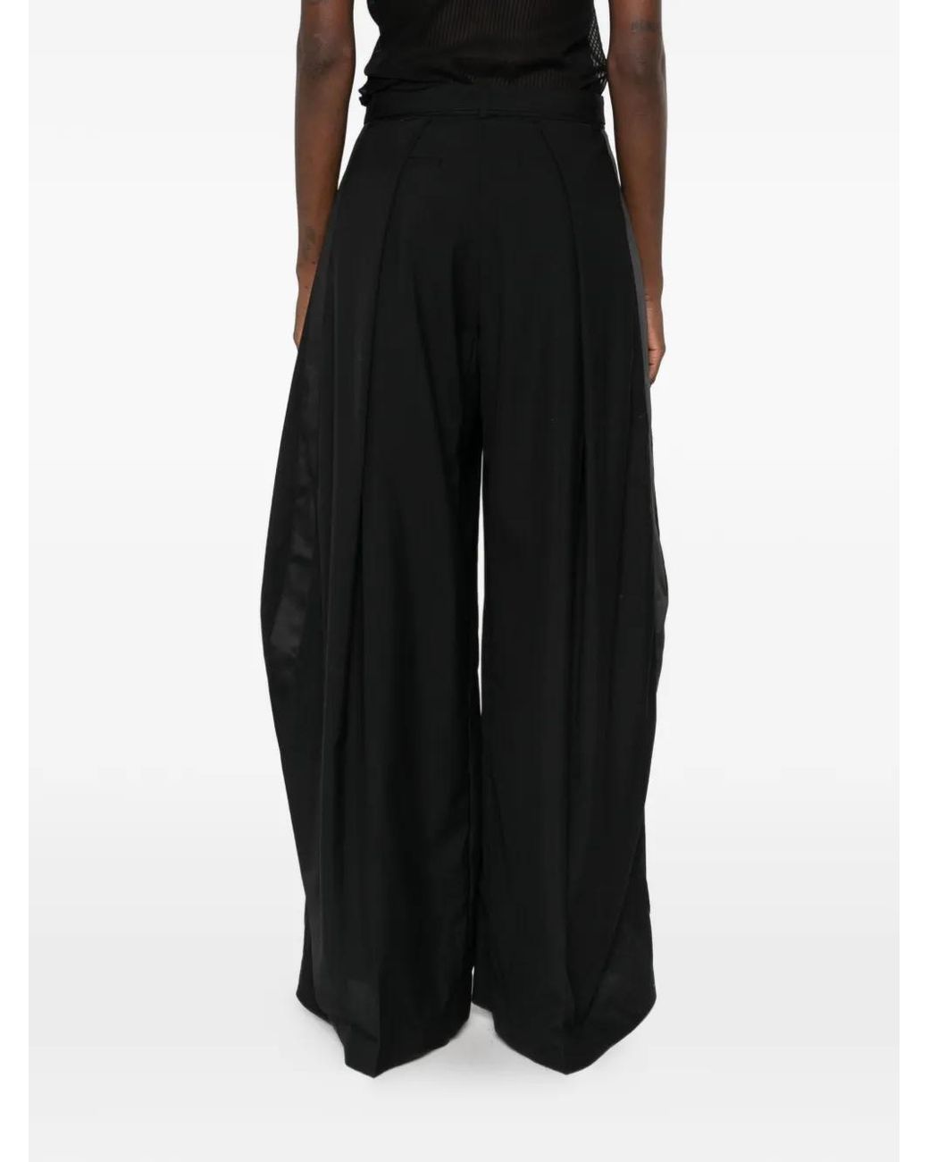 Sacai Black Belted Trousers