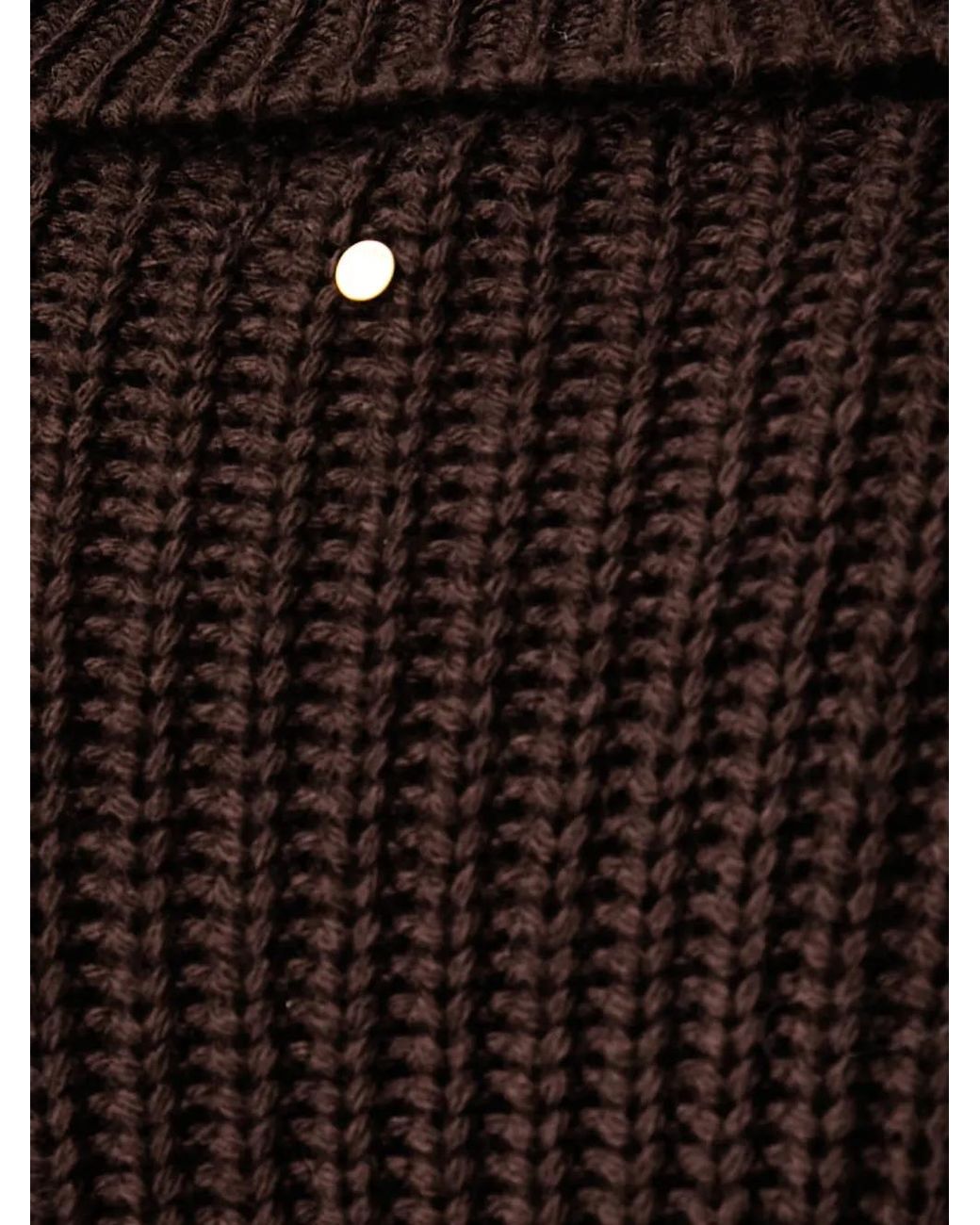 ARMANI EXCHANGE Black Robe Nervurée À Col Roulé