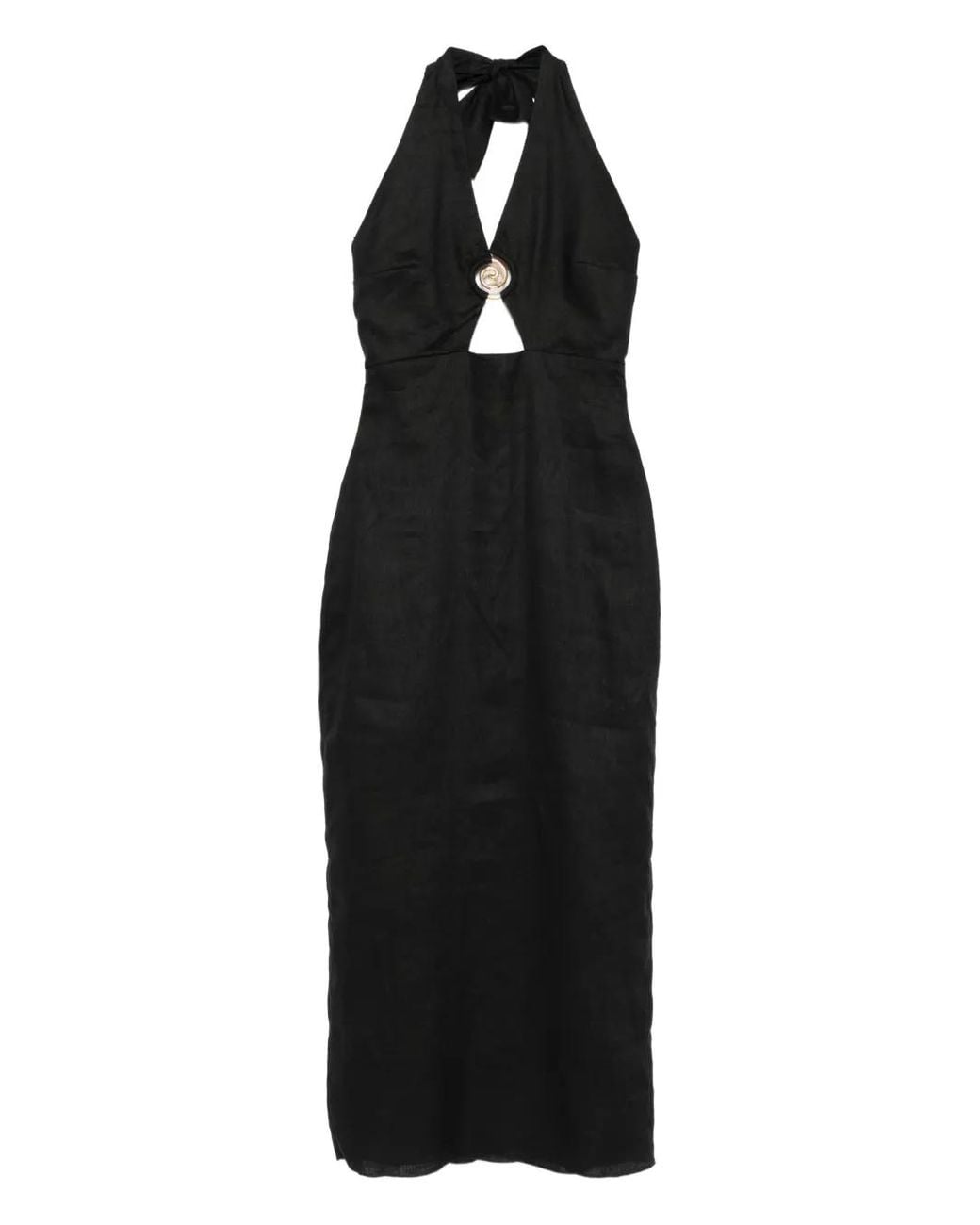 Cala De La Cruz Black Clara Maxi Dress