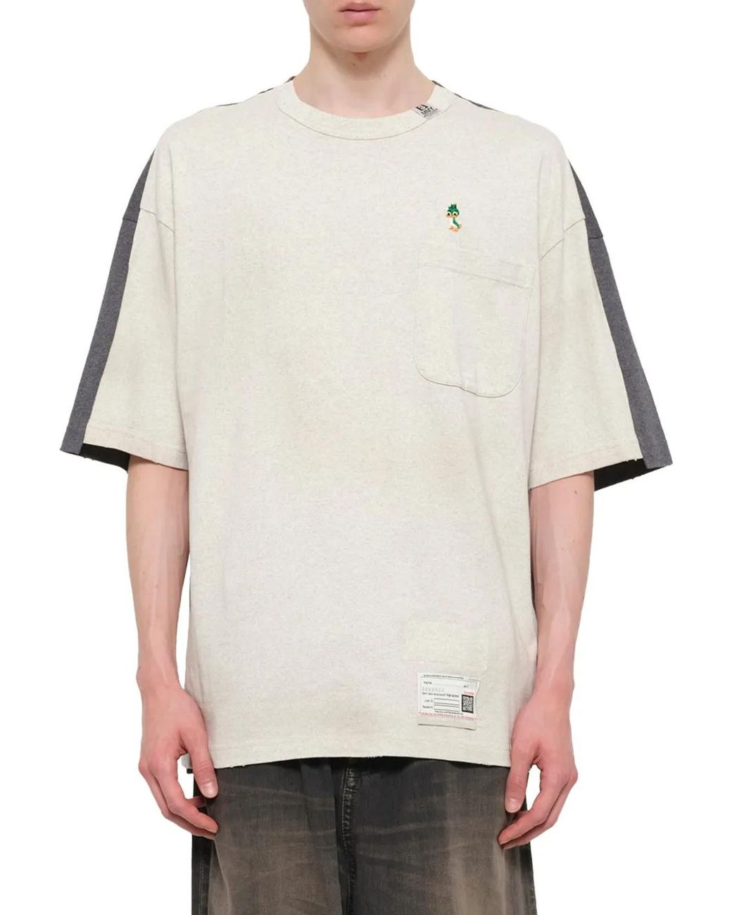 Maison Mihara Yasuhiro White Cotton T-Shirt for men
