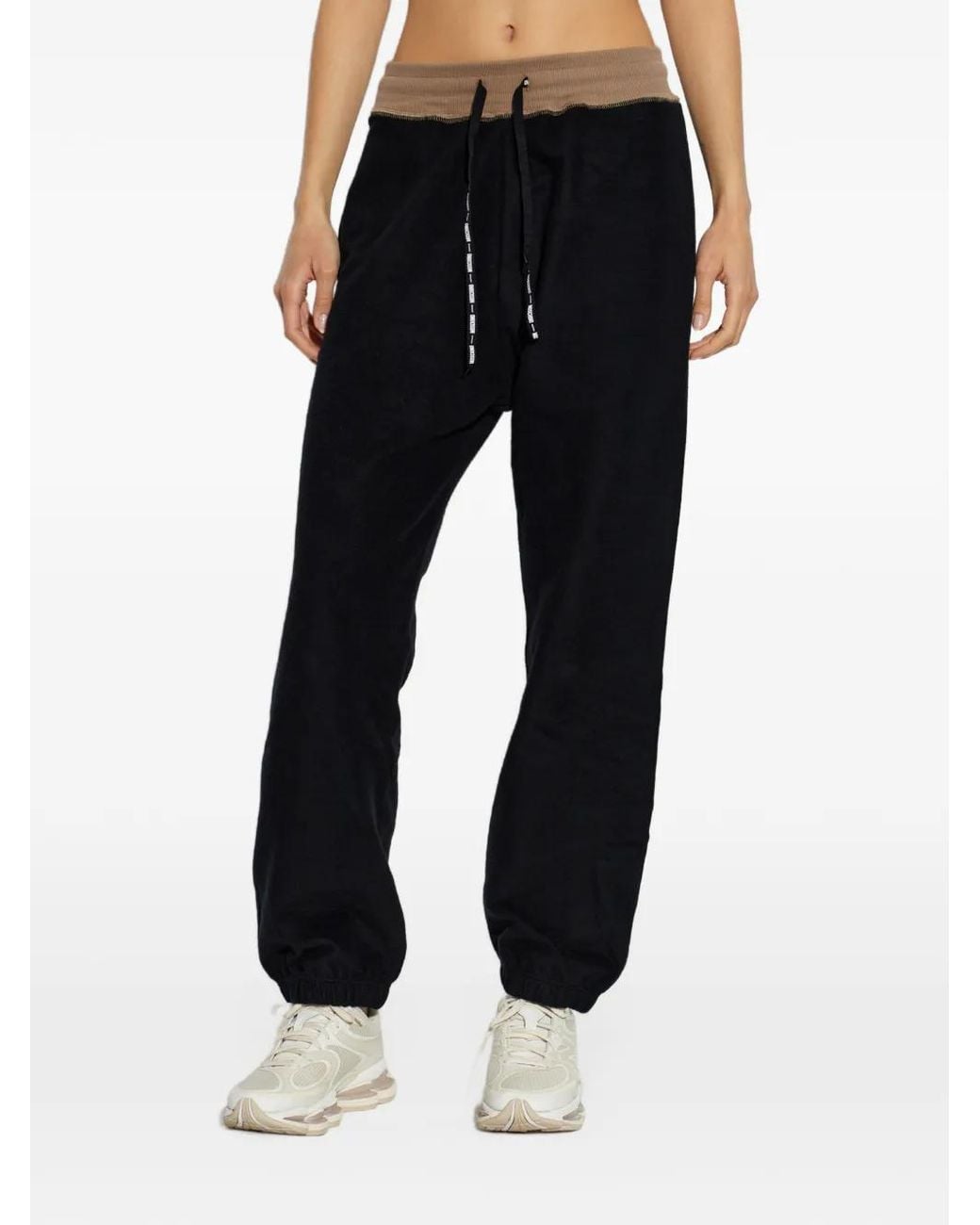 Moschino Black Active Drawstring Track Pants