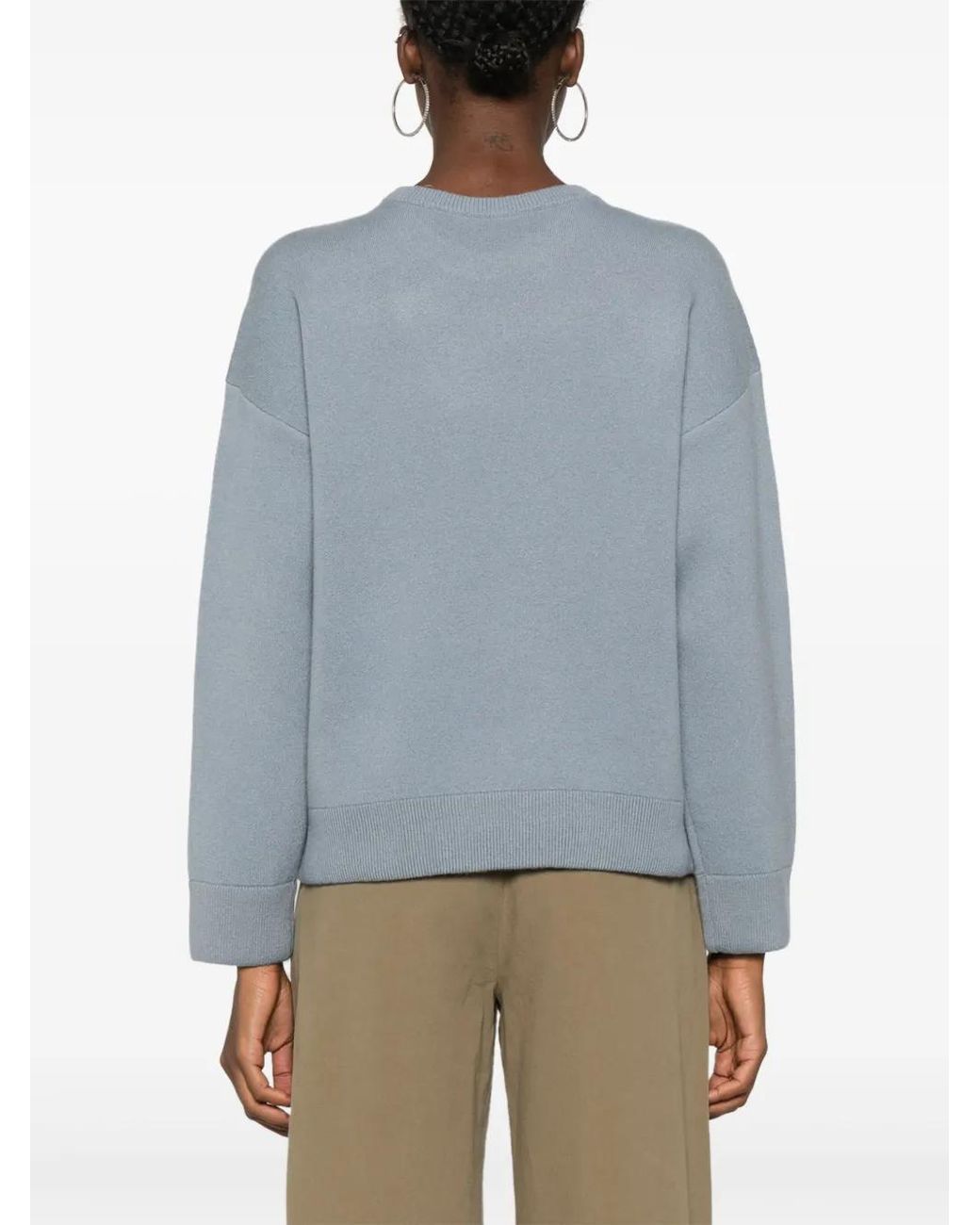Vince Blue Drop-Shoulder Sweater