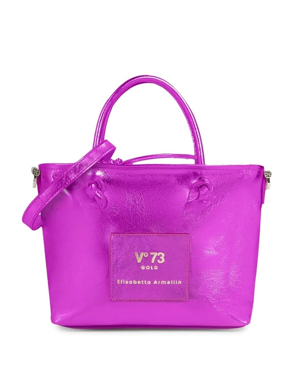 Sac À Main À Patch Logo V73 en coloris Pink