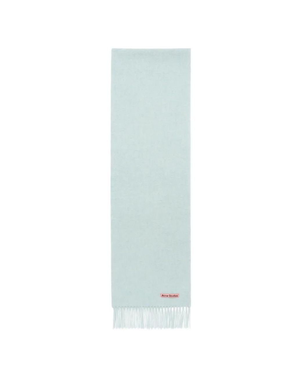 Acne Blue Fringe Wool Scarf