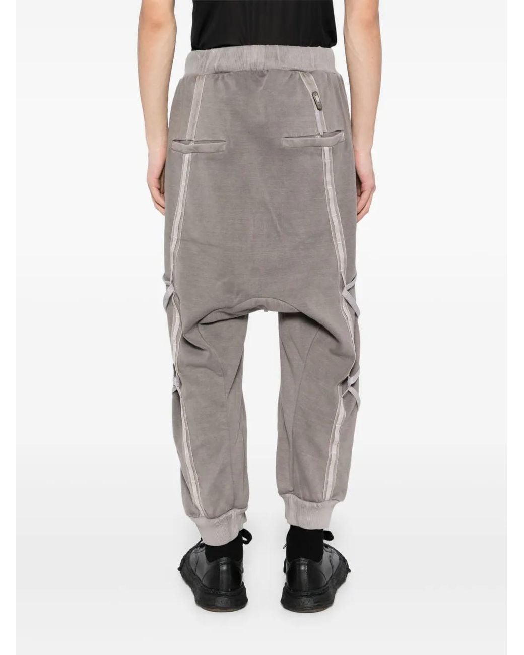 Boris Bidjan Saberi Gray Dyed Track Pants for men