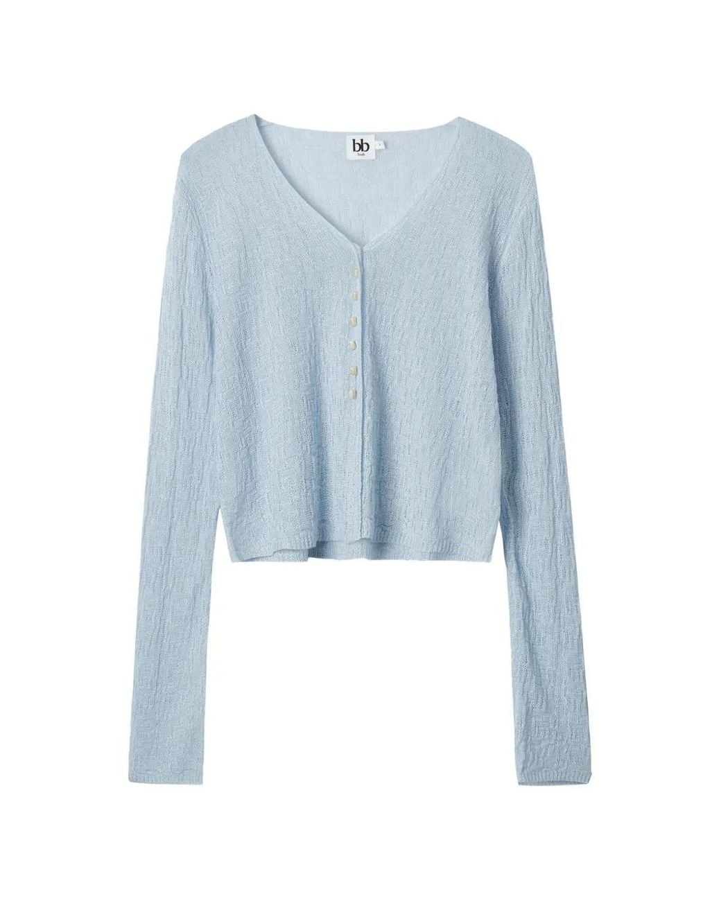 B+ AB Blue Buttoned V-Neck Cardigan