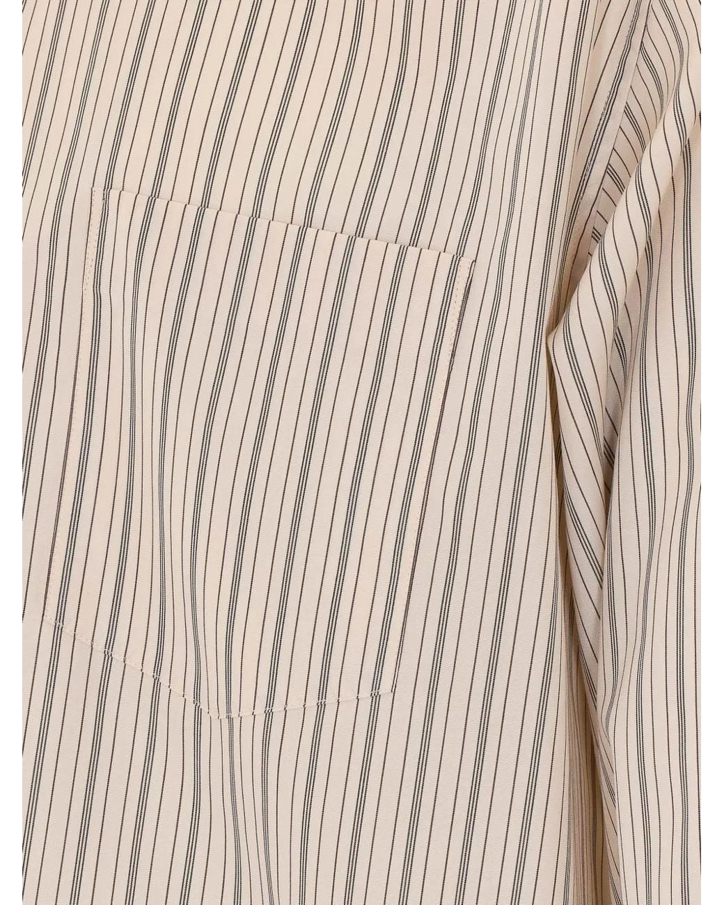 Camicia Vanja A Righe di The Row in White da Uomo