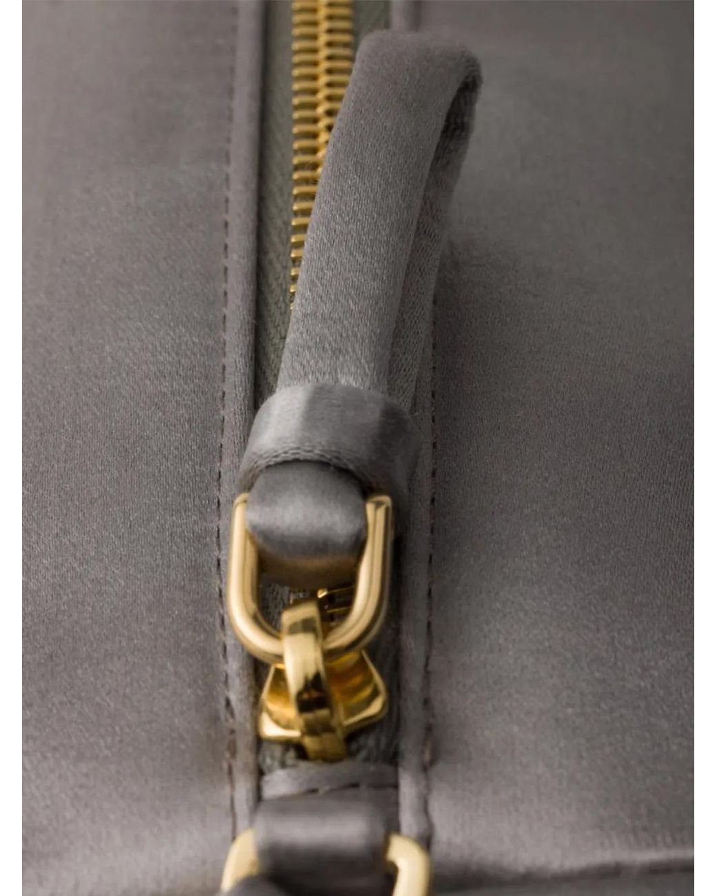 Prada Gray Satin Mini-Bag