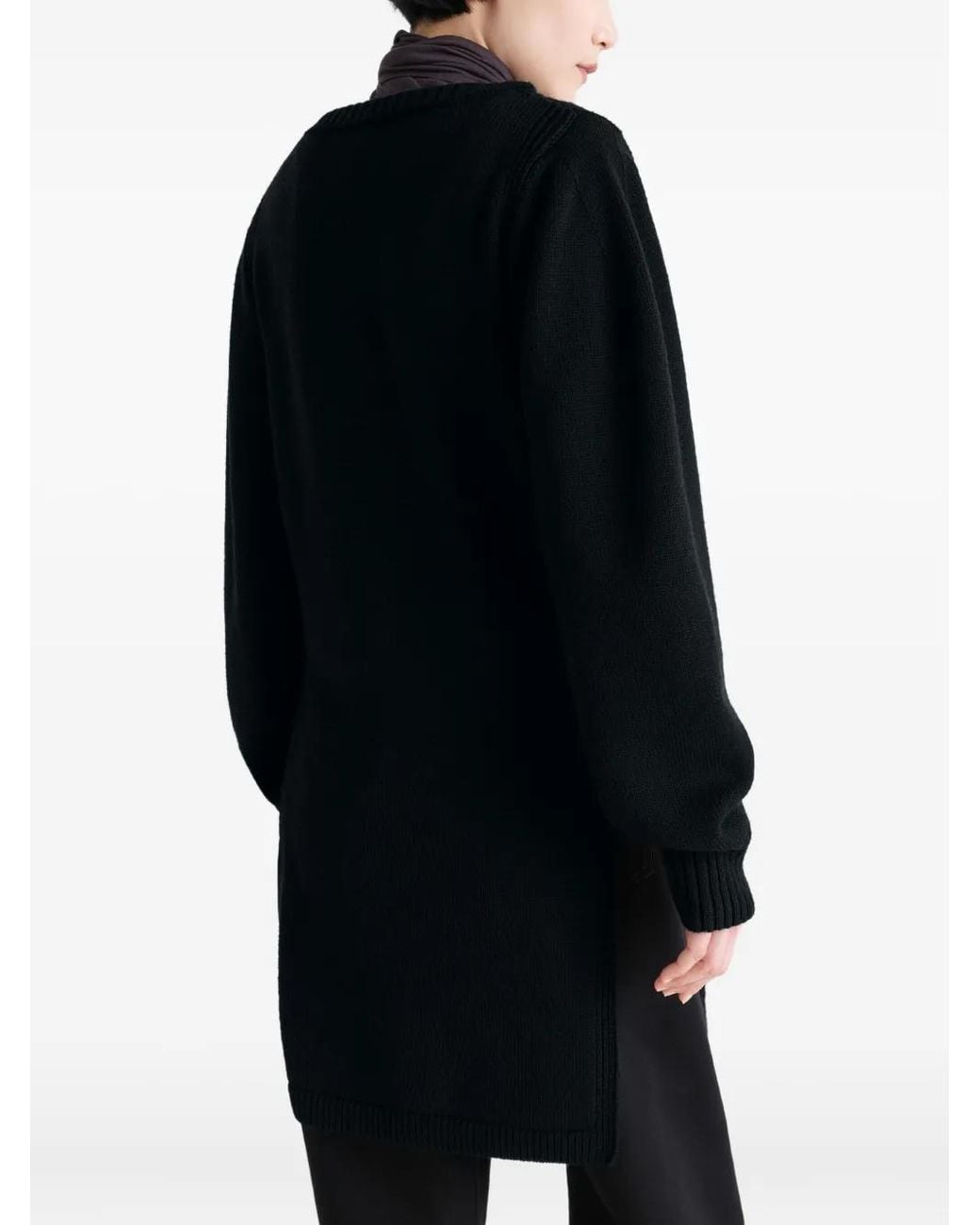Lemaire Blue Side-Slit Sweater