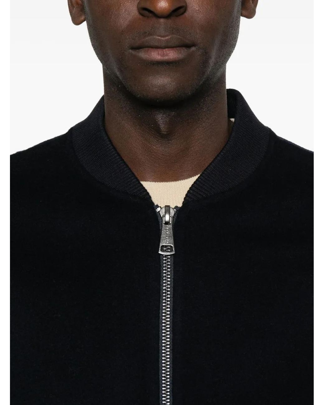 Amaranto Jacke Mit Reißverschluss in Black für Herren