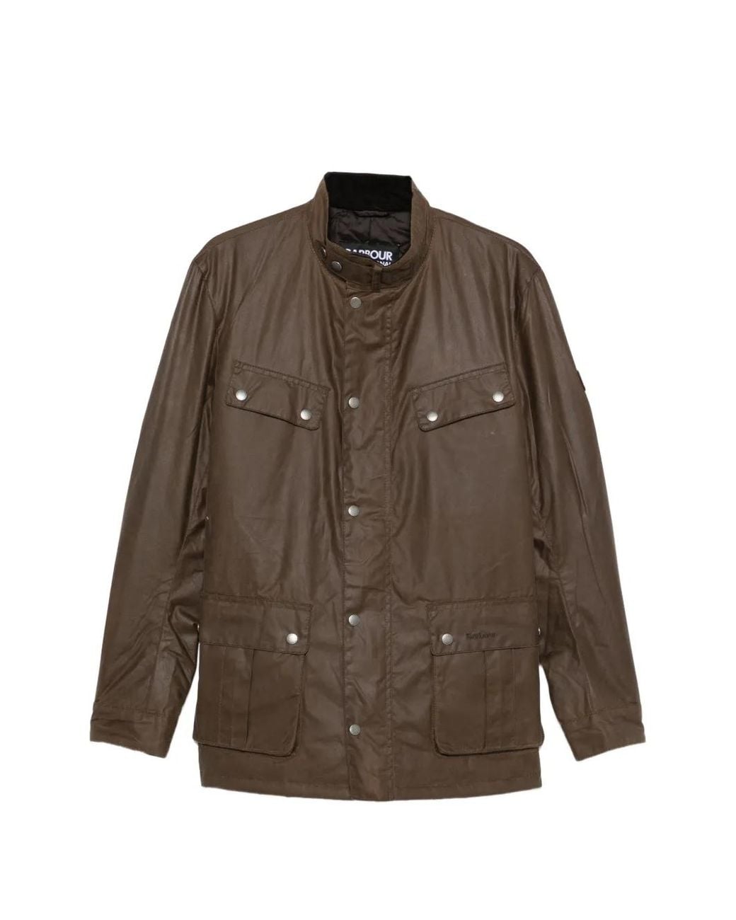 Barbour Brown Logo-Embroidered Padded Jacket for men