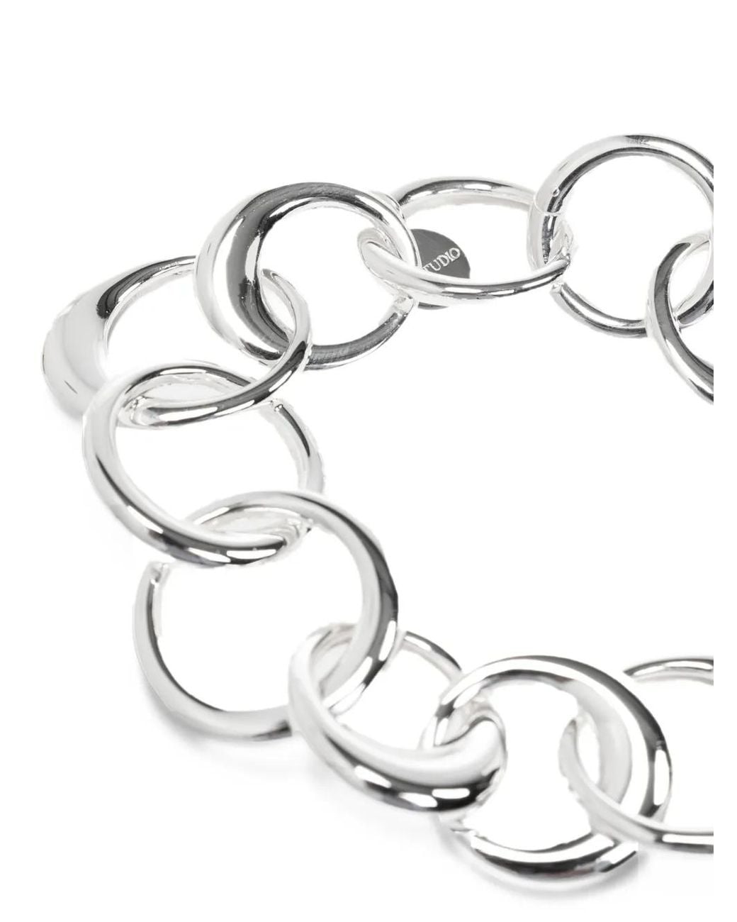 LIE STUDIO Black Laura Interlocking Bracelet