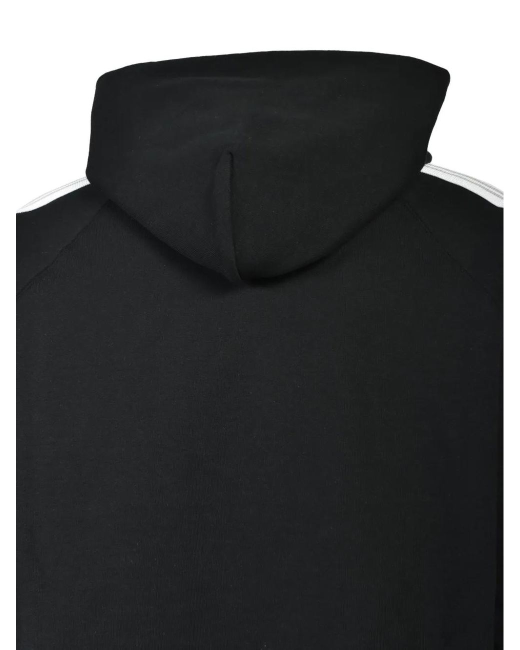 BREATH Black Logo-Embroidered Side-Stripe Hoodie for men