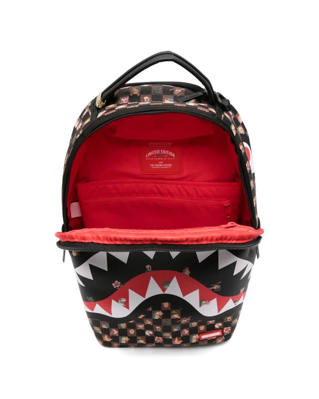 Sprayground Black Stealth Crew Backpack for men