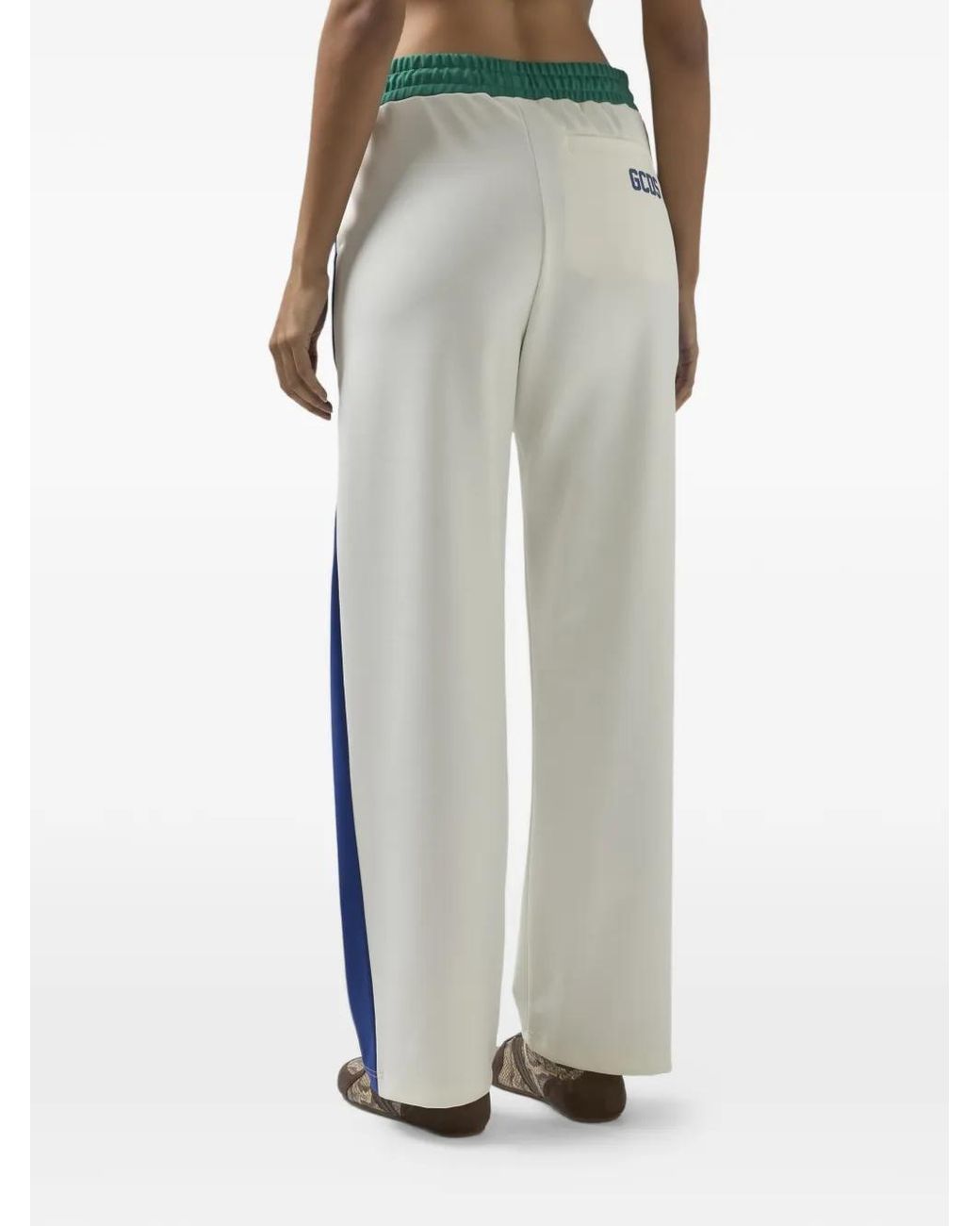 Gcds Blue Colour-Block-Design Track Pants