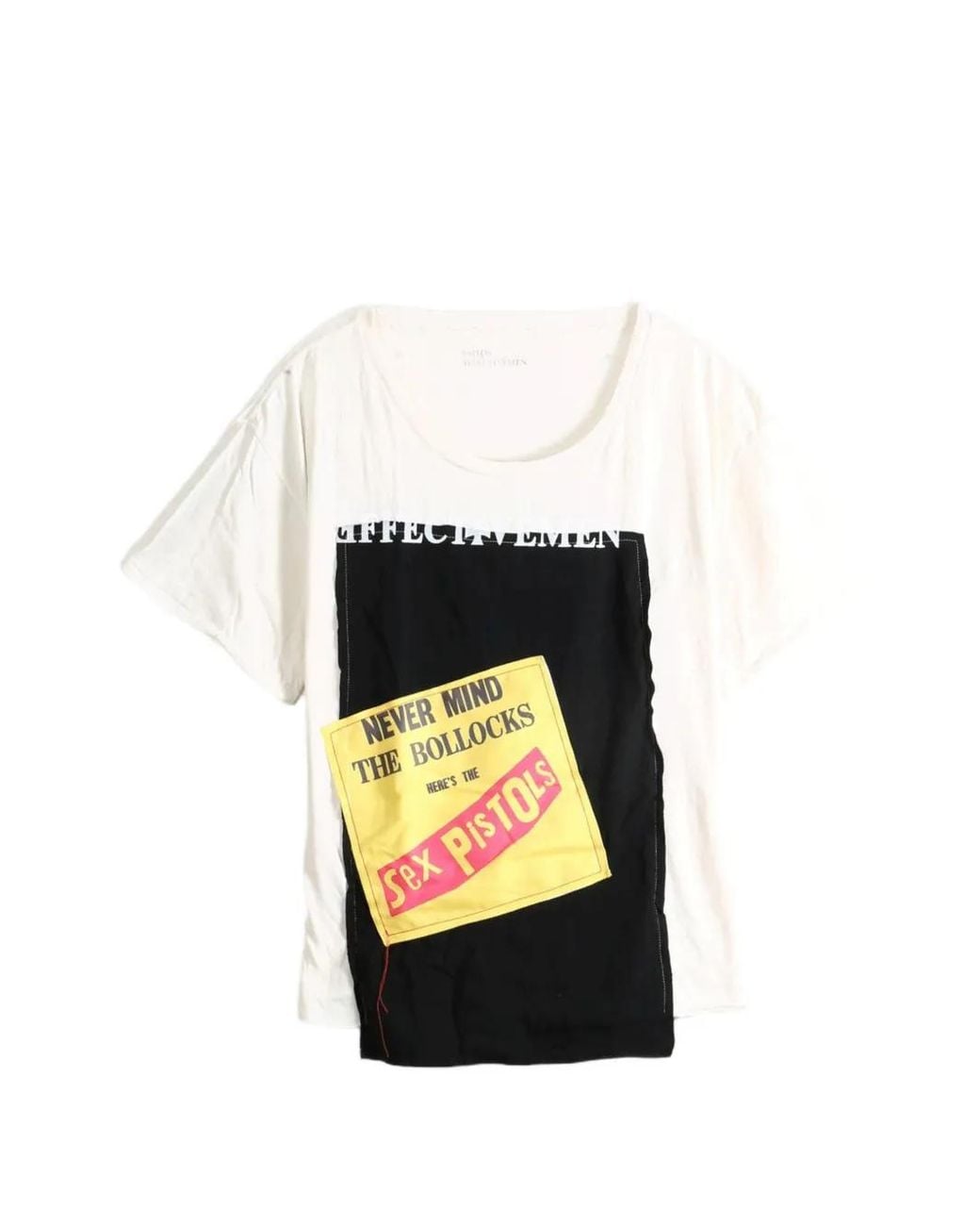 SAITOS Black Sex Pistols Patch-Detail T-Shirt