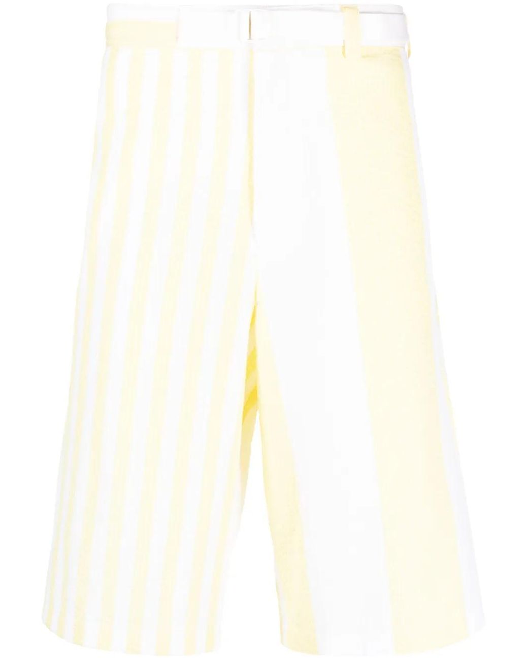 Maison Kitsuné White X Olympia Le-Tan Poolside Belted Shorts for men
