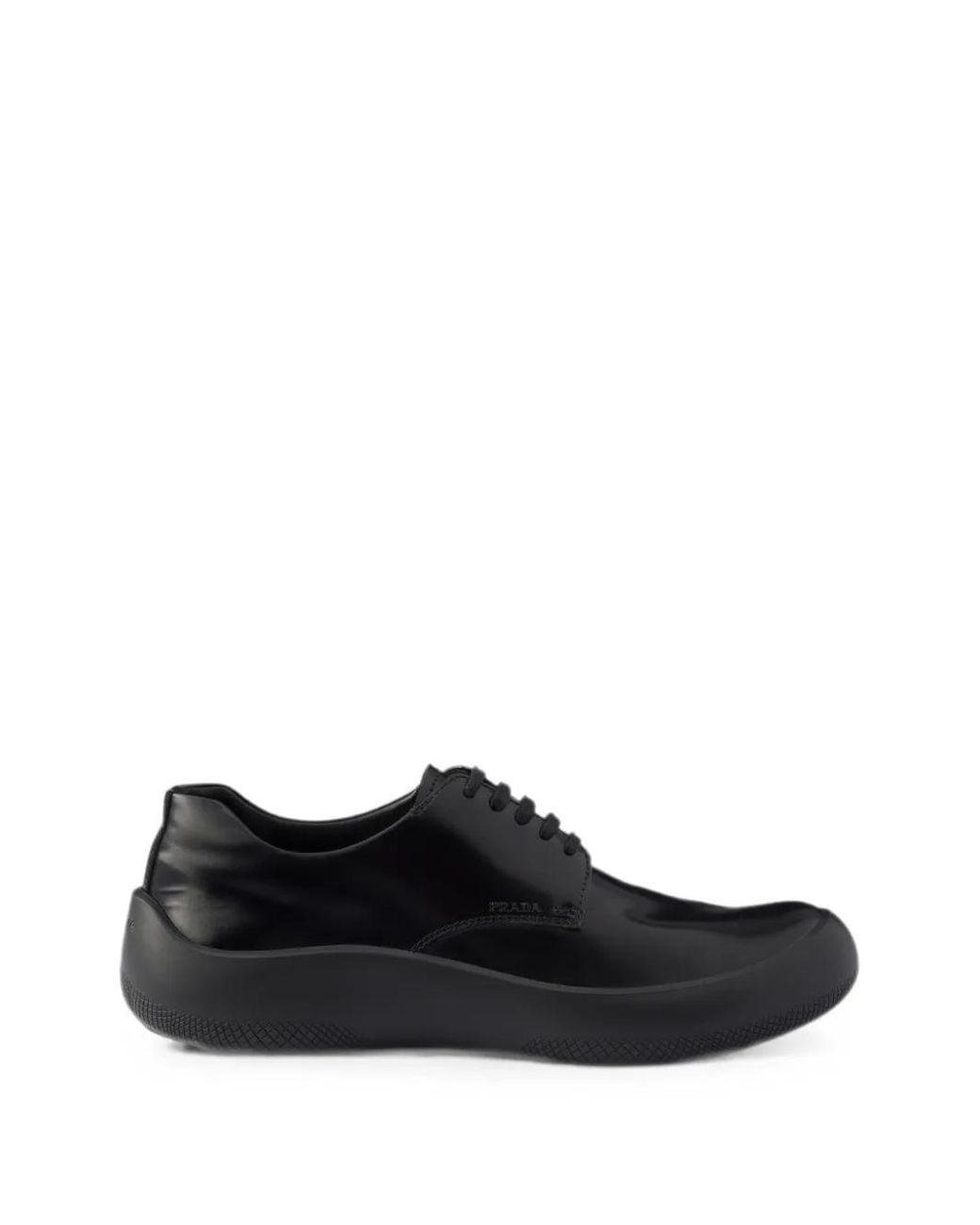 Derbies À Semelle Crantée Prada pour homme en coloris Black
