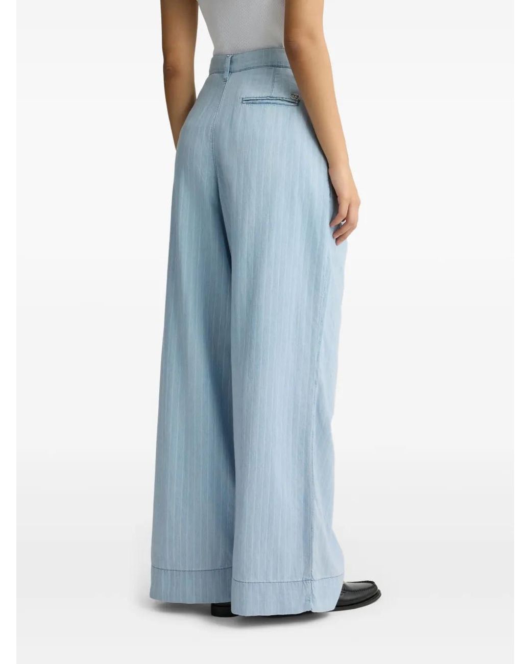 Liu Jo Blue Pinstriped Jeans