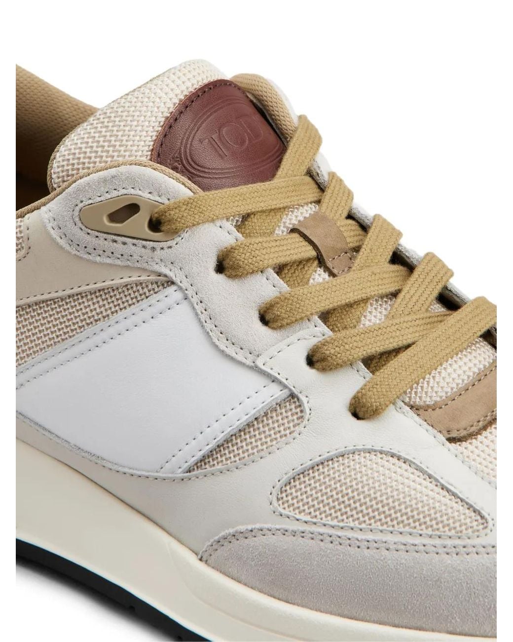 Tod's Sneakers Aus Veloursleder Und Glattleder, Braun,Grau, 5 in White für Herren