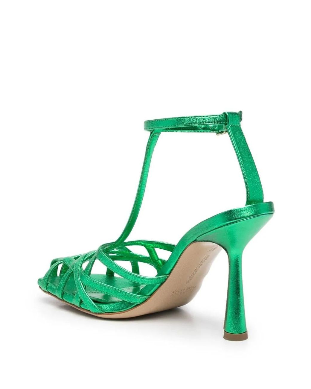 Castagna Green Lidia Caged Sandals