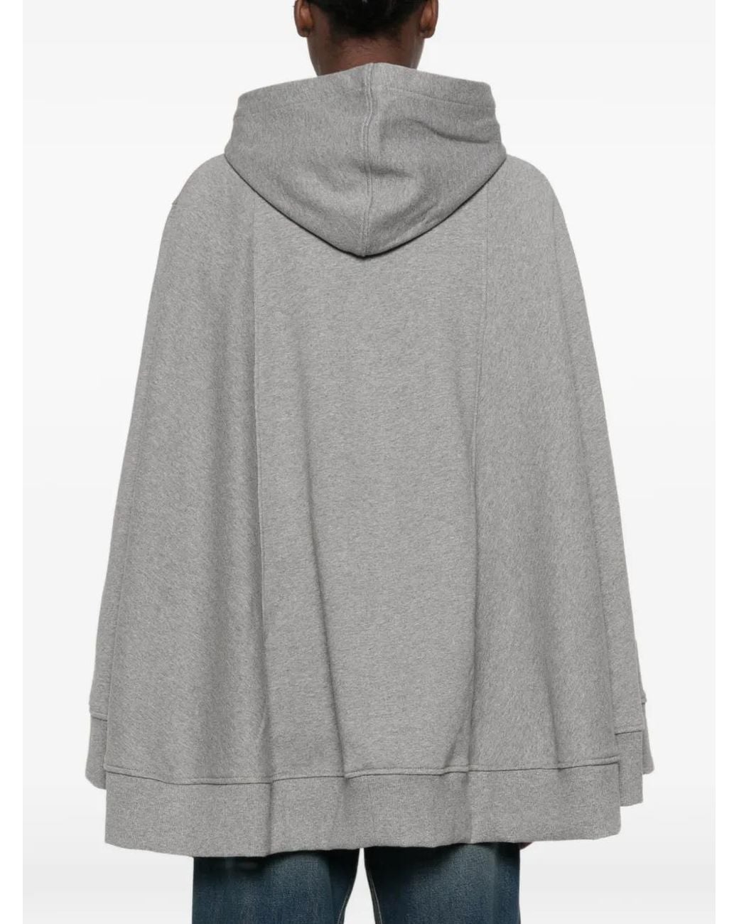 7 For All Mankind Gray Hoodie Zippé À Design De Cape