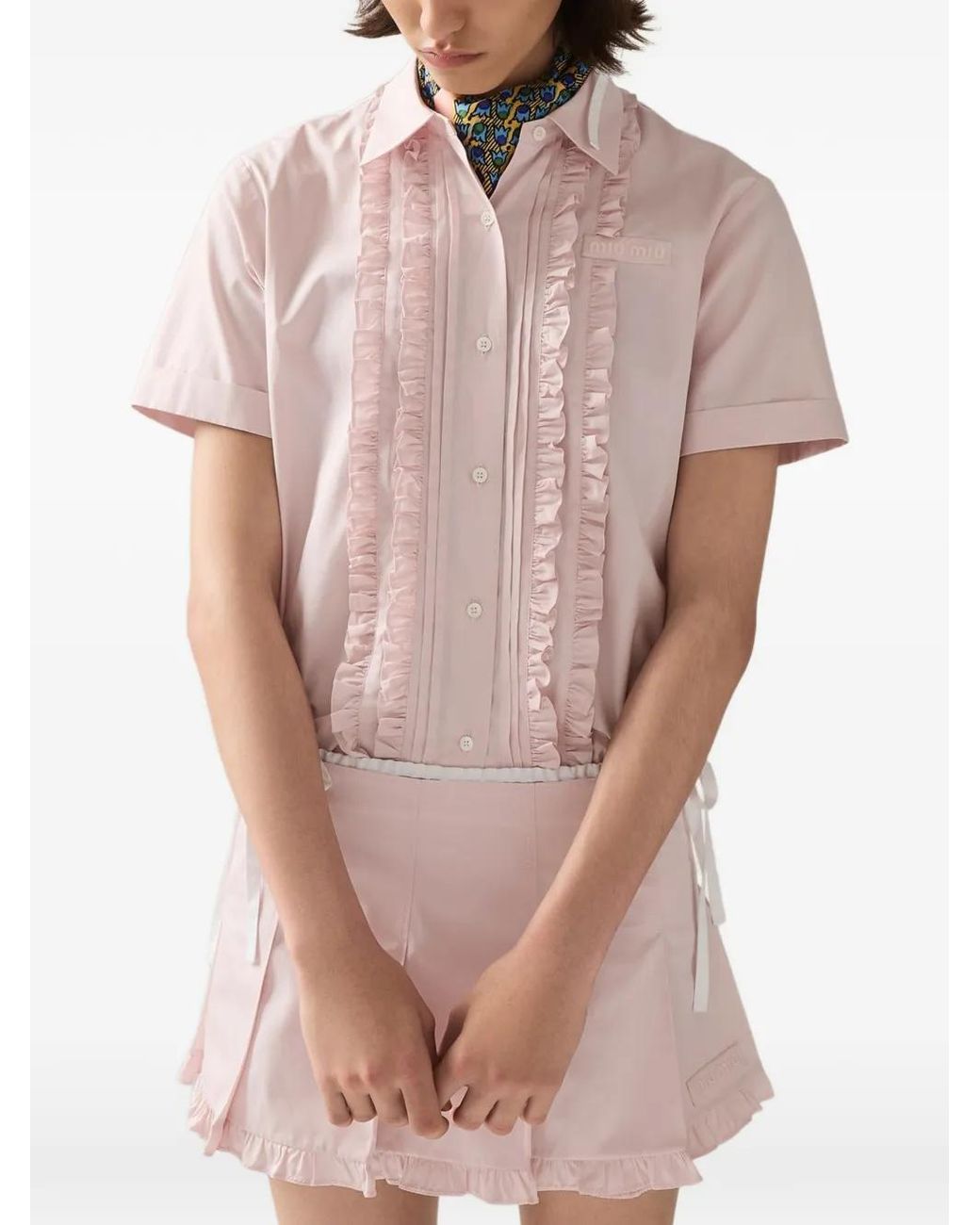 Miu Miu Pink Poplin Shirt