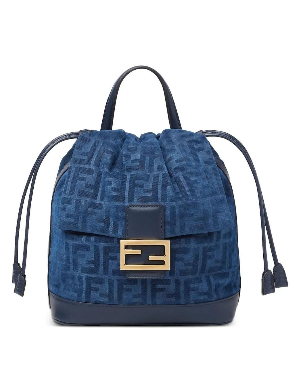 Fendi Rugzak Met Logoplakkaat in het Blue