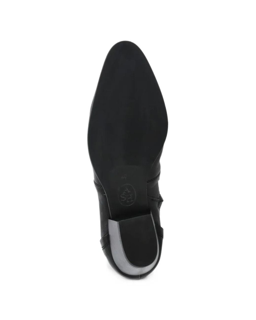 Stivaletti A Punta Flare Con Inserti di Ash in Black