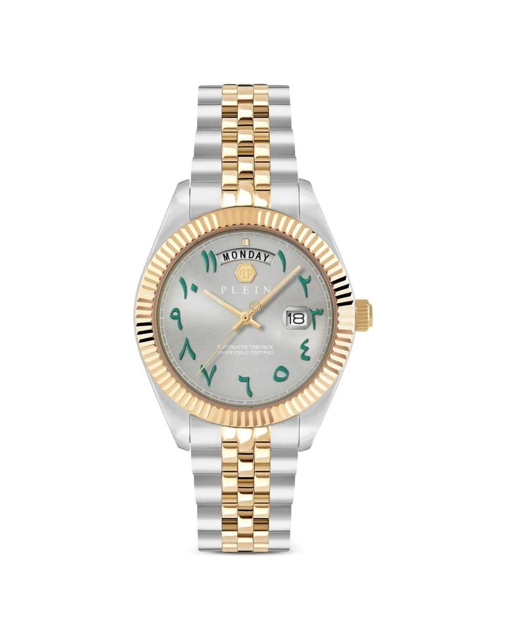 Philipp Plein Metallic Date Superlative 41Mm Watch for men