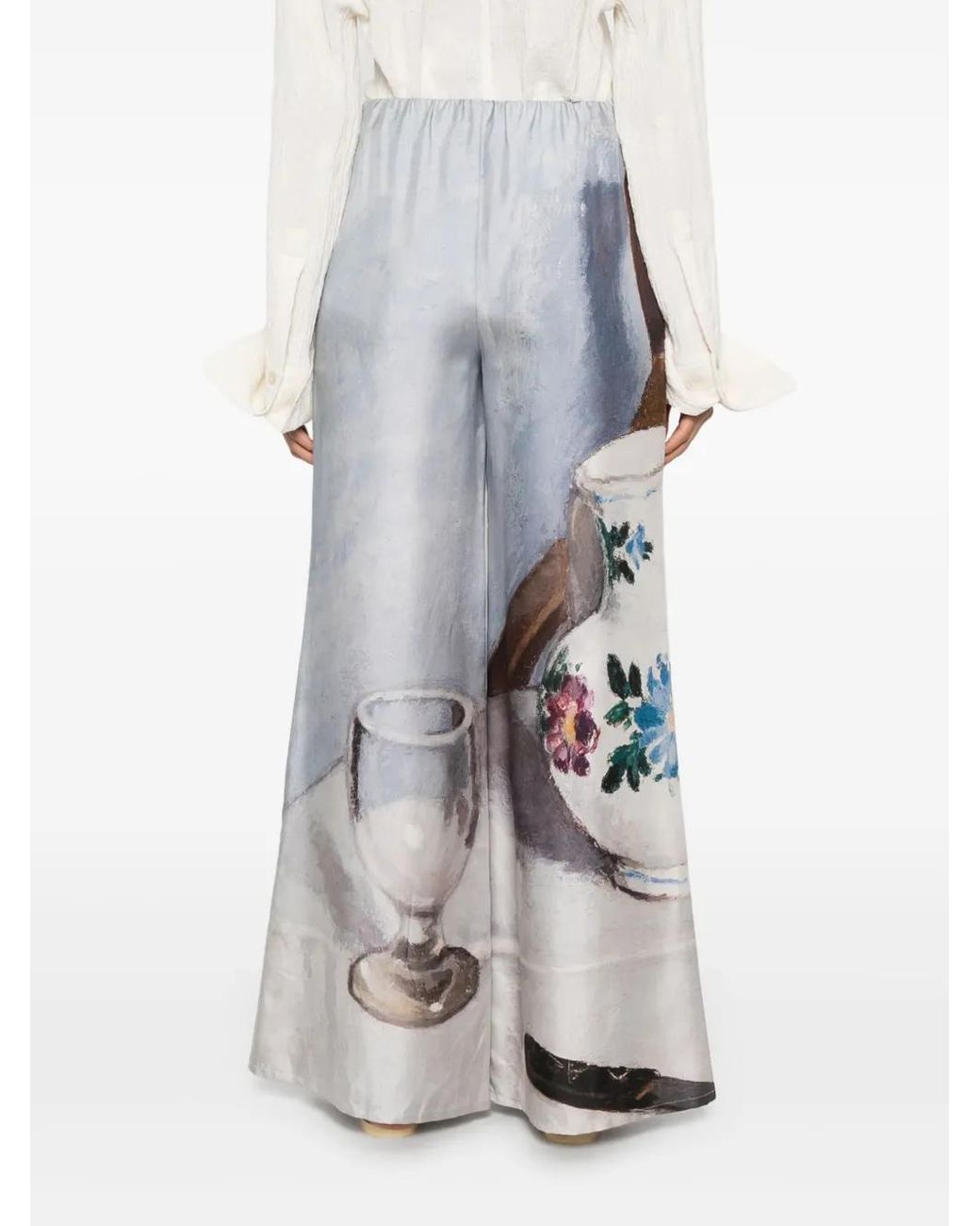 Nanushka White Milon Flared Trousers
